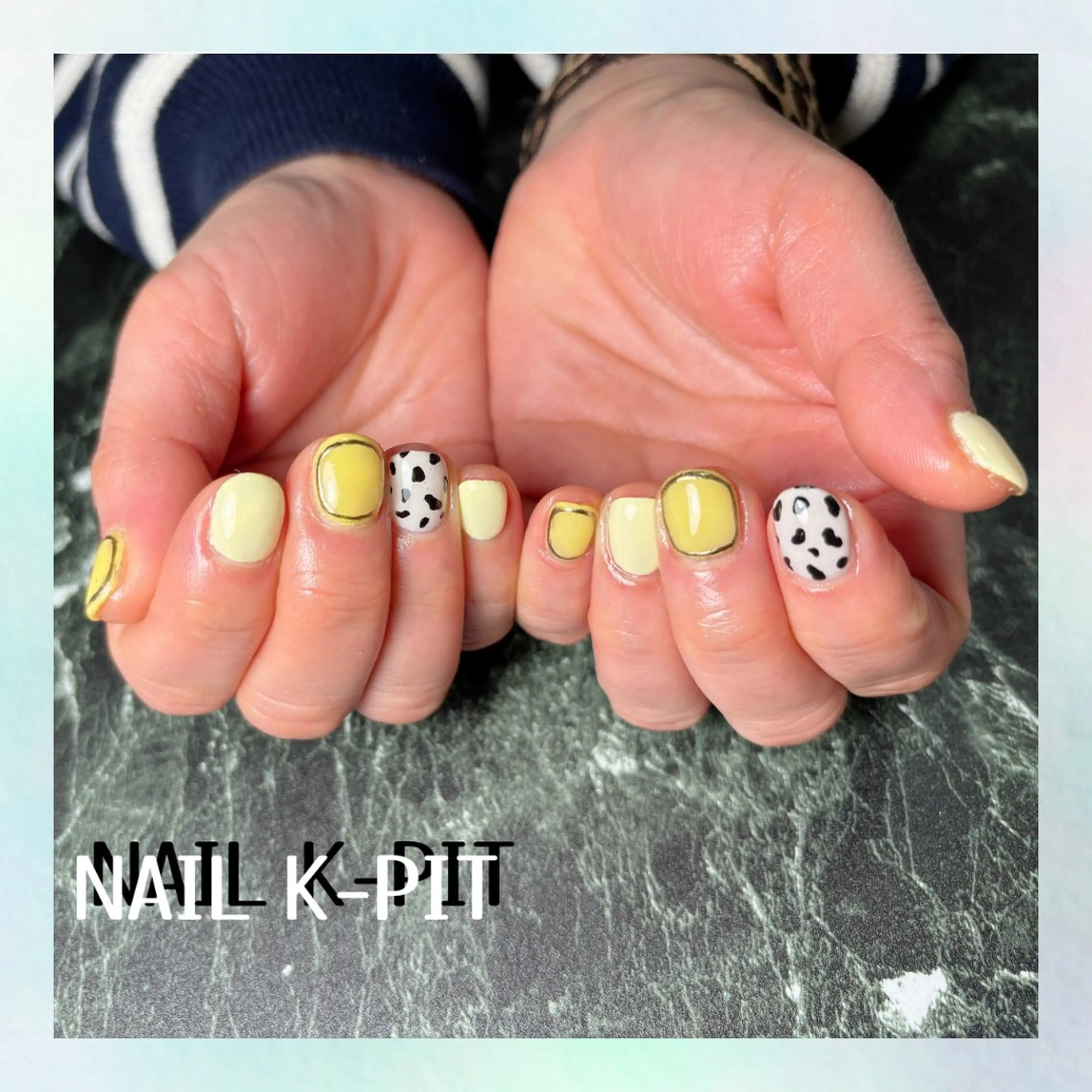 ネイル 黄色 ハンドネイル NAIL K-PIT ネイル ケーピットのネイルデザイン
