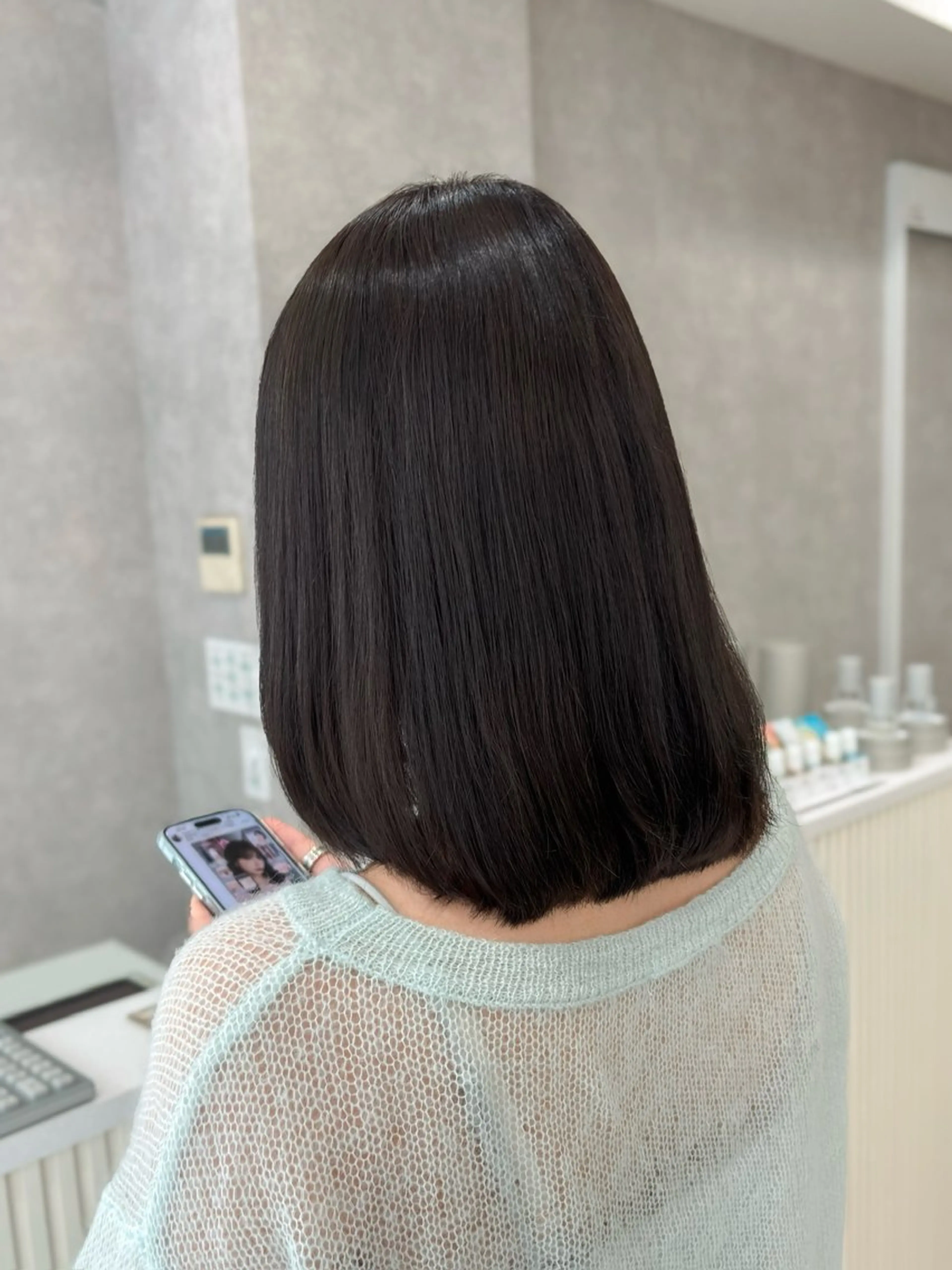 【新規】似合わせカット+艶カラー+2stepトリートメント¥8,500の写真