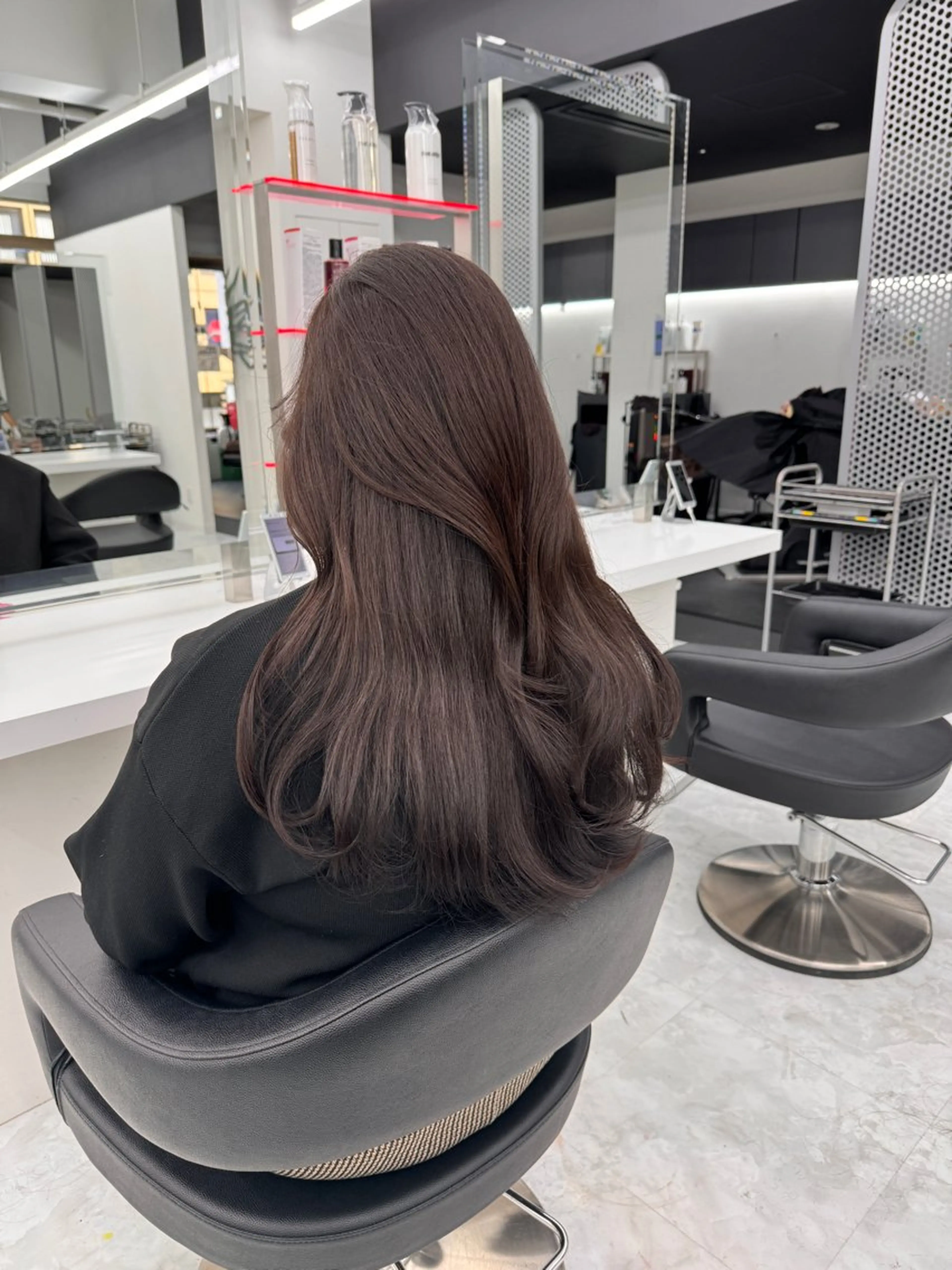 ロング カラー カット ヘアカラー トリートメント ヘッドスパ ヘアセット 💖透明感カラー＆暗 髪専門💖Akariのヘアスタイル