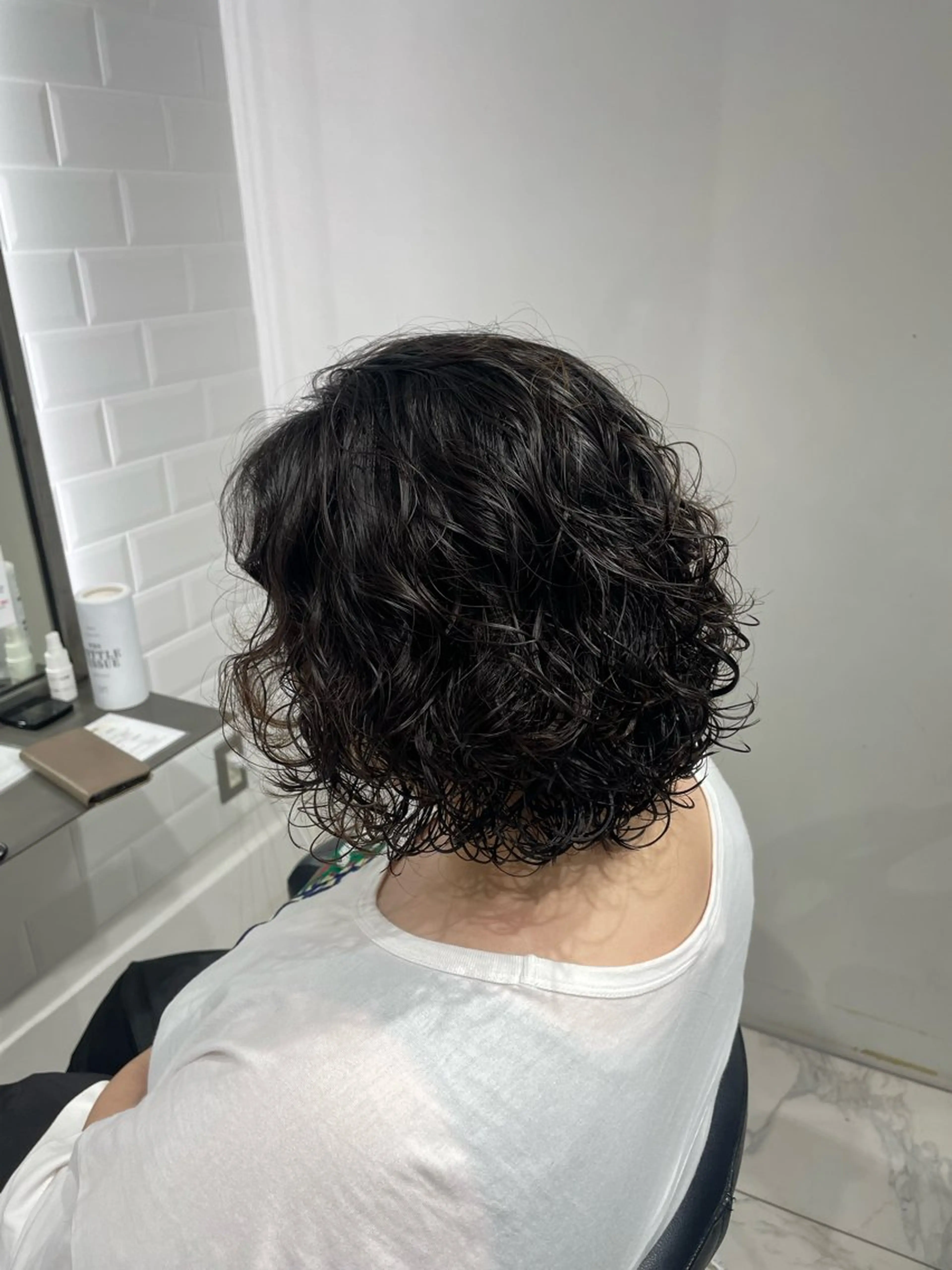 ショート パーマ 🫧丸みボブ/メンズ カット🫧Aoiのヘアスタイル