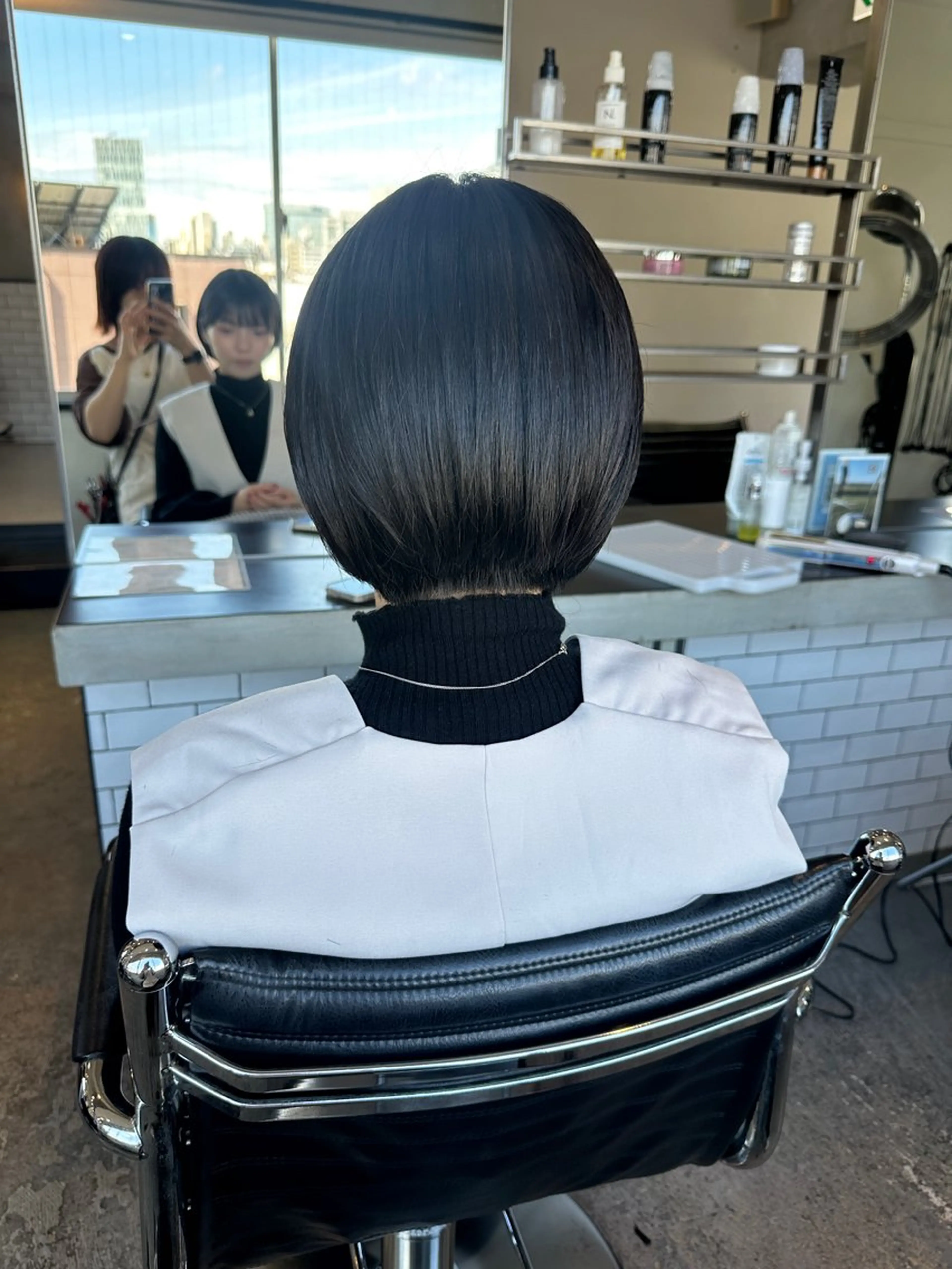 ショート カラー ヘアアレンジ ショートボブ ボブ ショートヘア カット トリートメント stylist/蛯谷 珠里のヘアスタイル