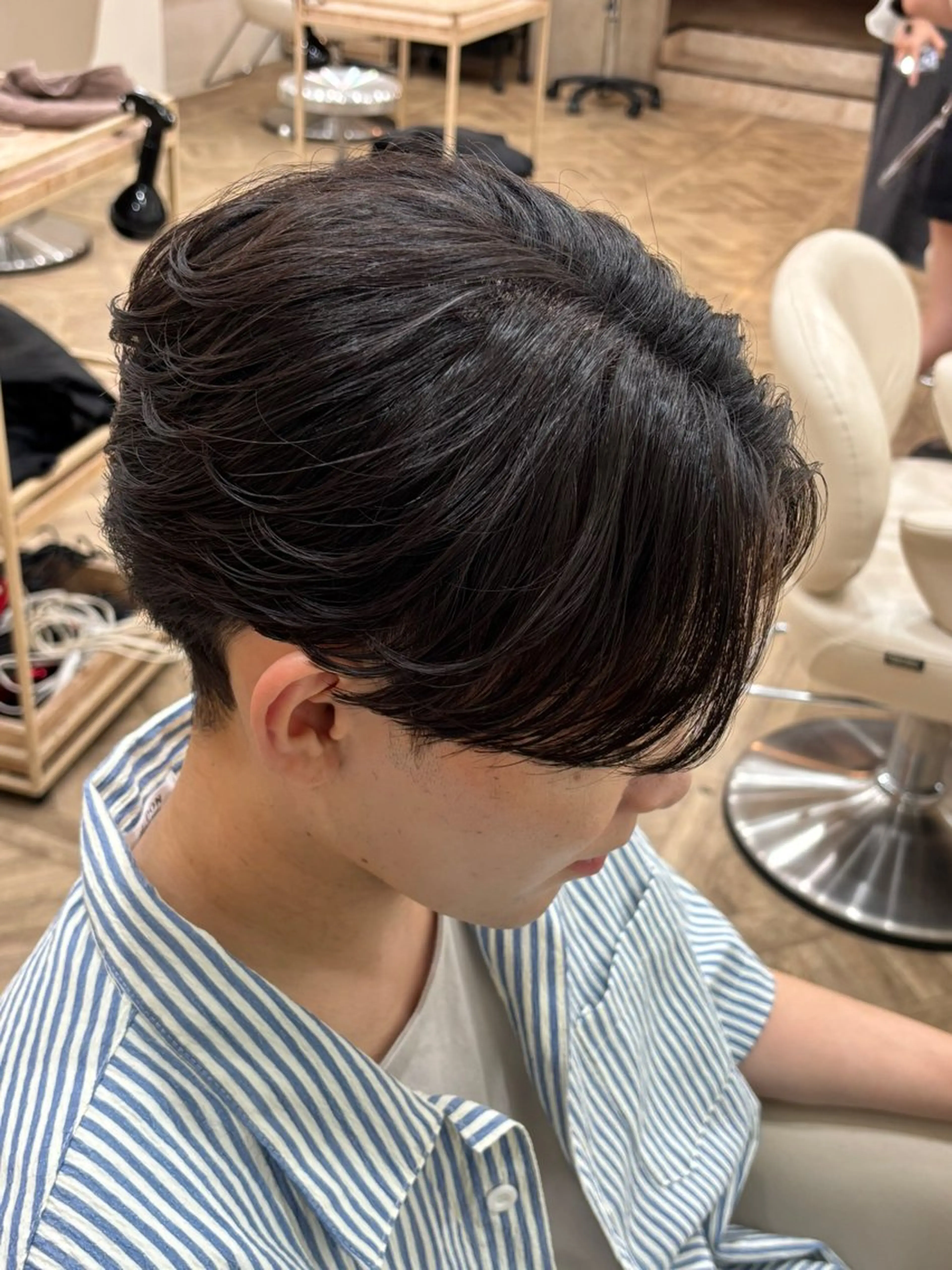 ショート パーマ メンズ メンズパーマ ニュアンスパーマ カット パーマ トリートメント パーマ職人DAIKI ツイスパ/波巻きのヘアスタイル
