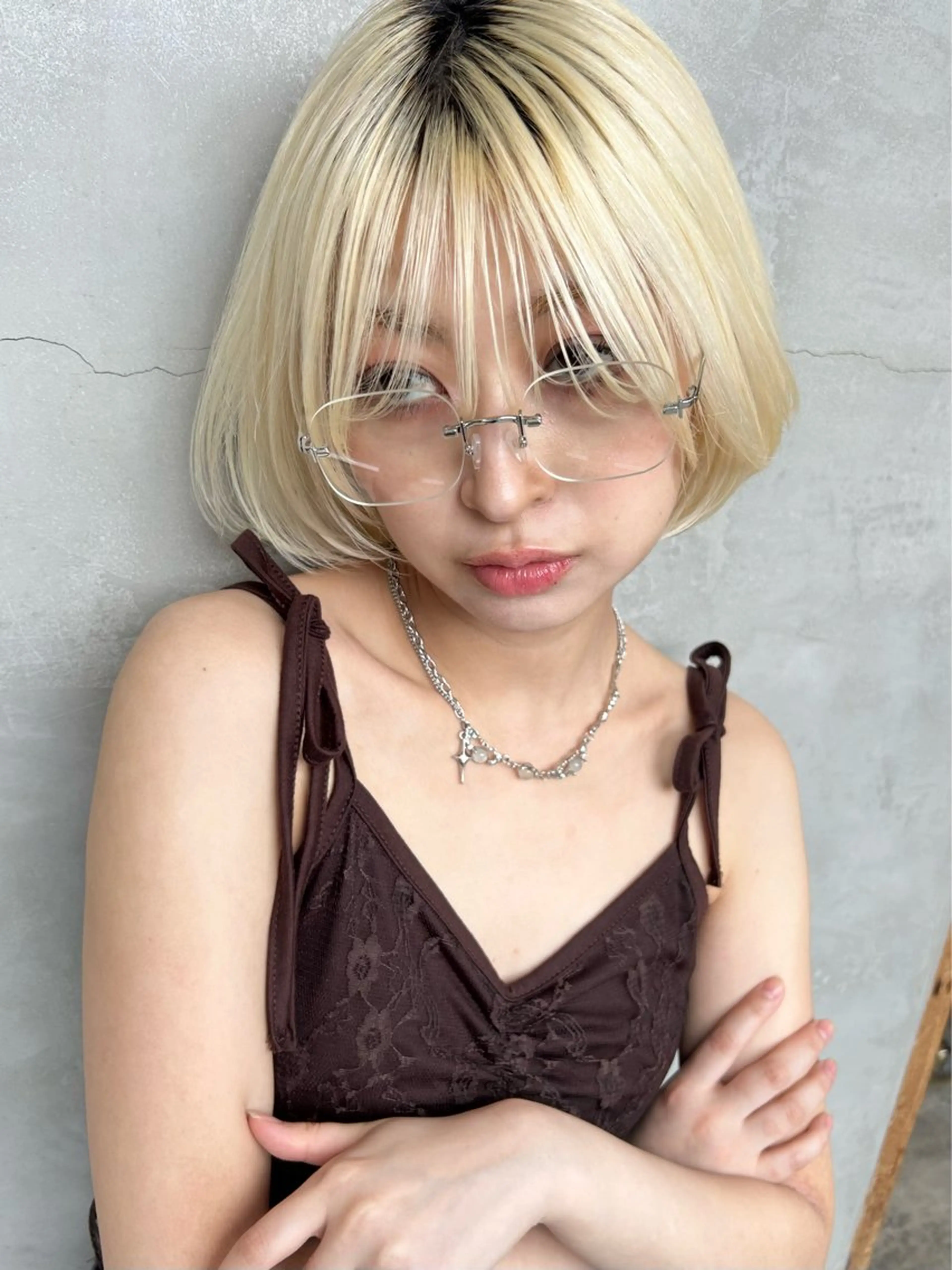 ショート カラー メンズ ブロンド ボブ カット ヘアカラー トリートメント 🧸艶々韓国ヘア 🧁mizunaのヘアスタイル