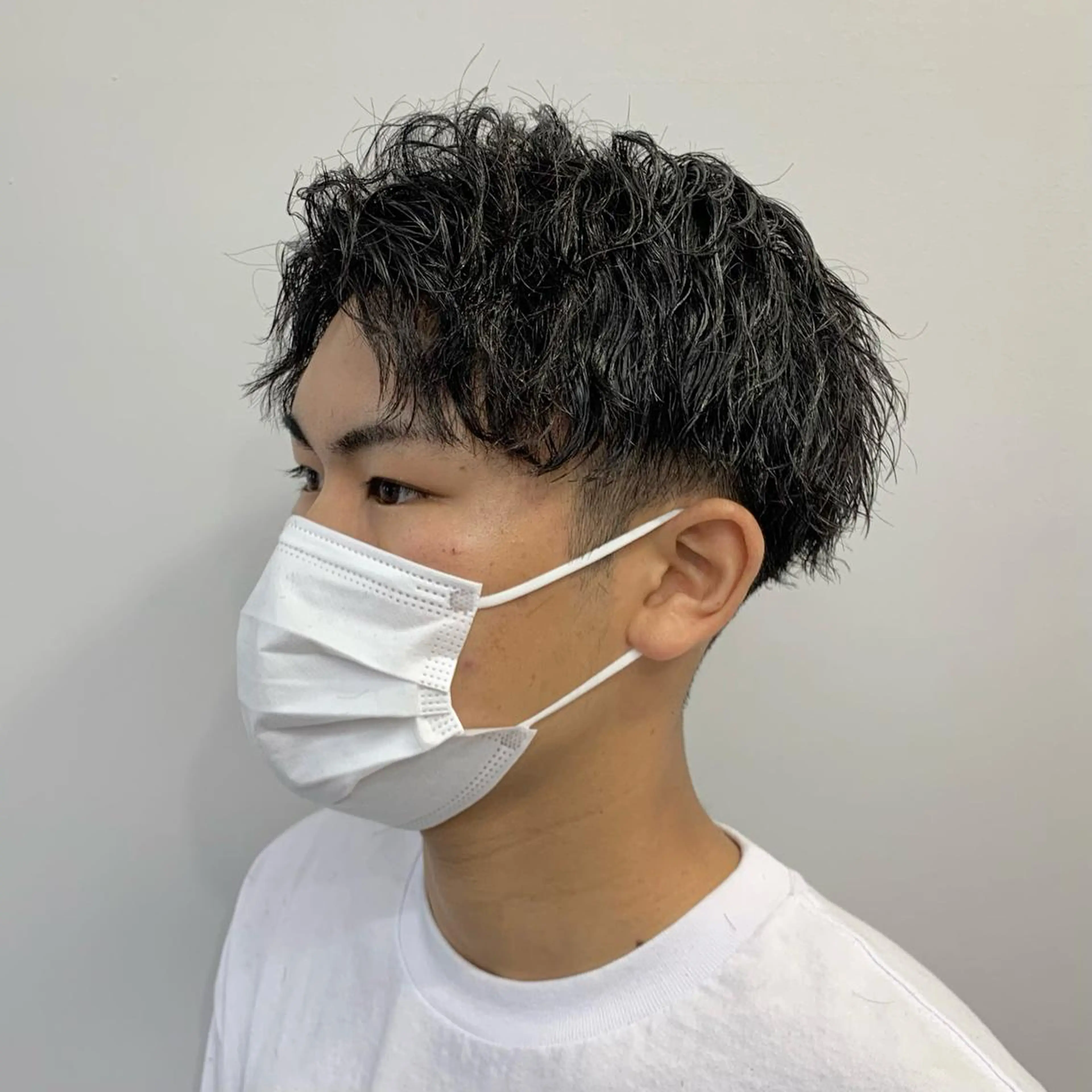 ショート パーマ メンズ カット パーマ メンズ特化美容師/ 藤戸 椋のヘアスタイル