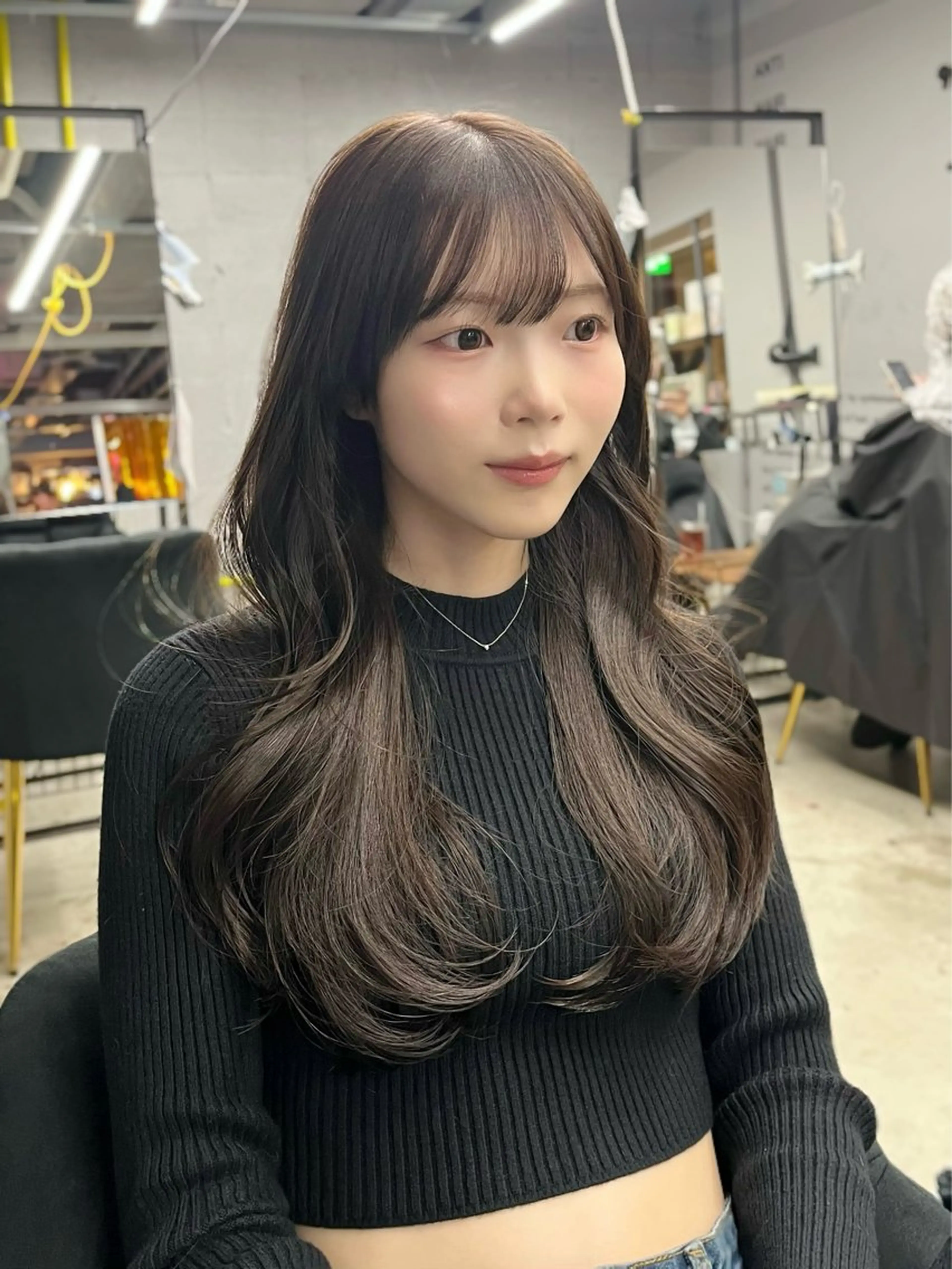 ロング くびれヘア レイヤーカット カット ヘアカラー トリートメント col sapporo所属・あざと可愛い💓 盛れる顔まわり/uiのヘアスタイル