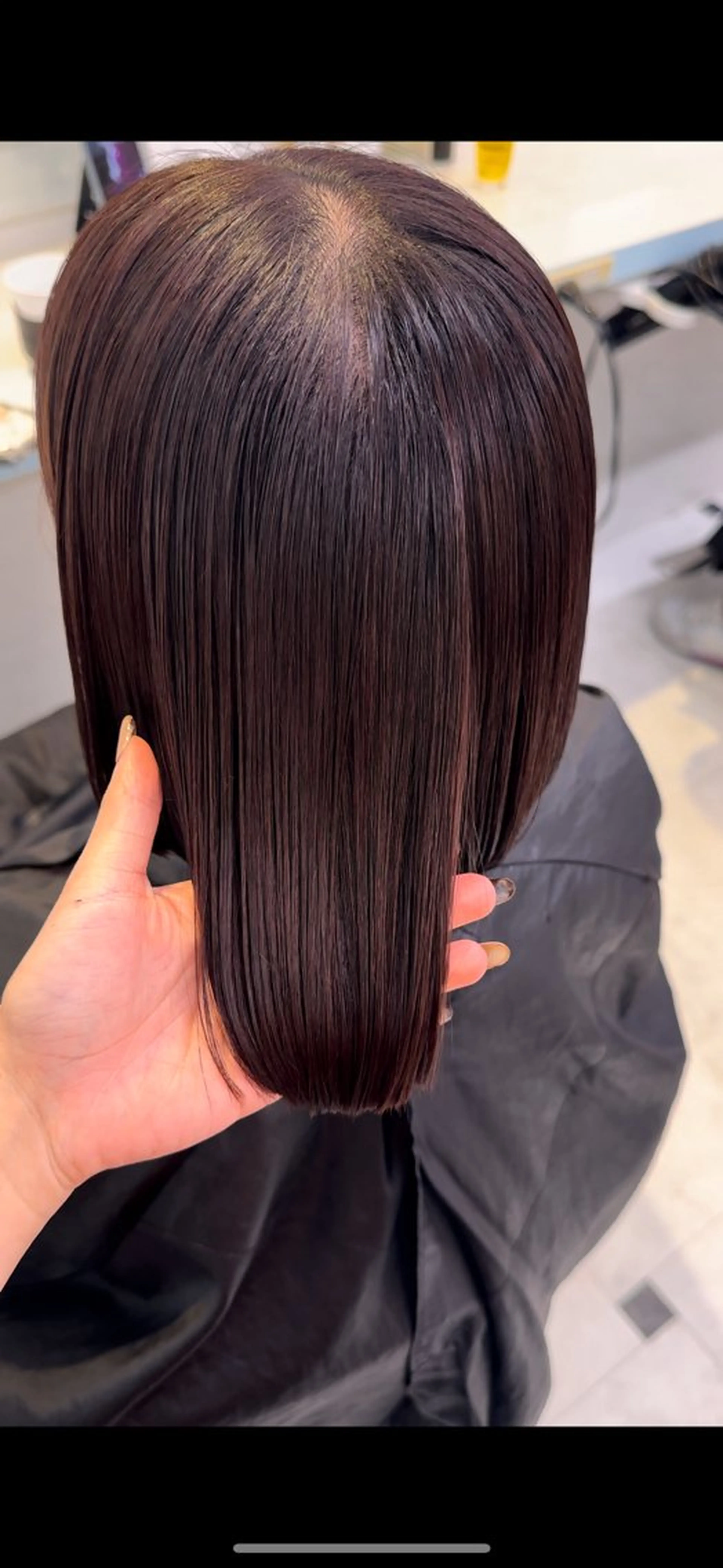 ミディアム カラー ブラウンカラー カット ヘアカラー ♥️暖色モテカラ ー♥️由夏のヘアスタイル