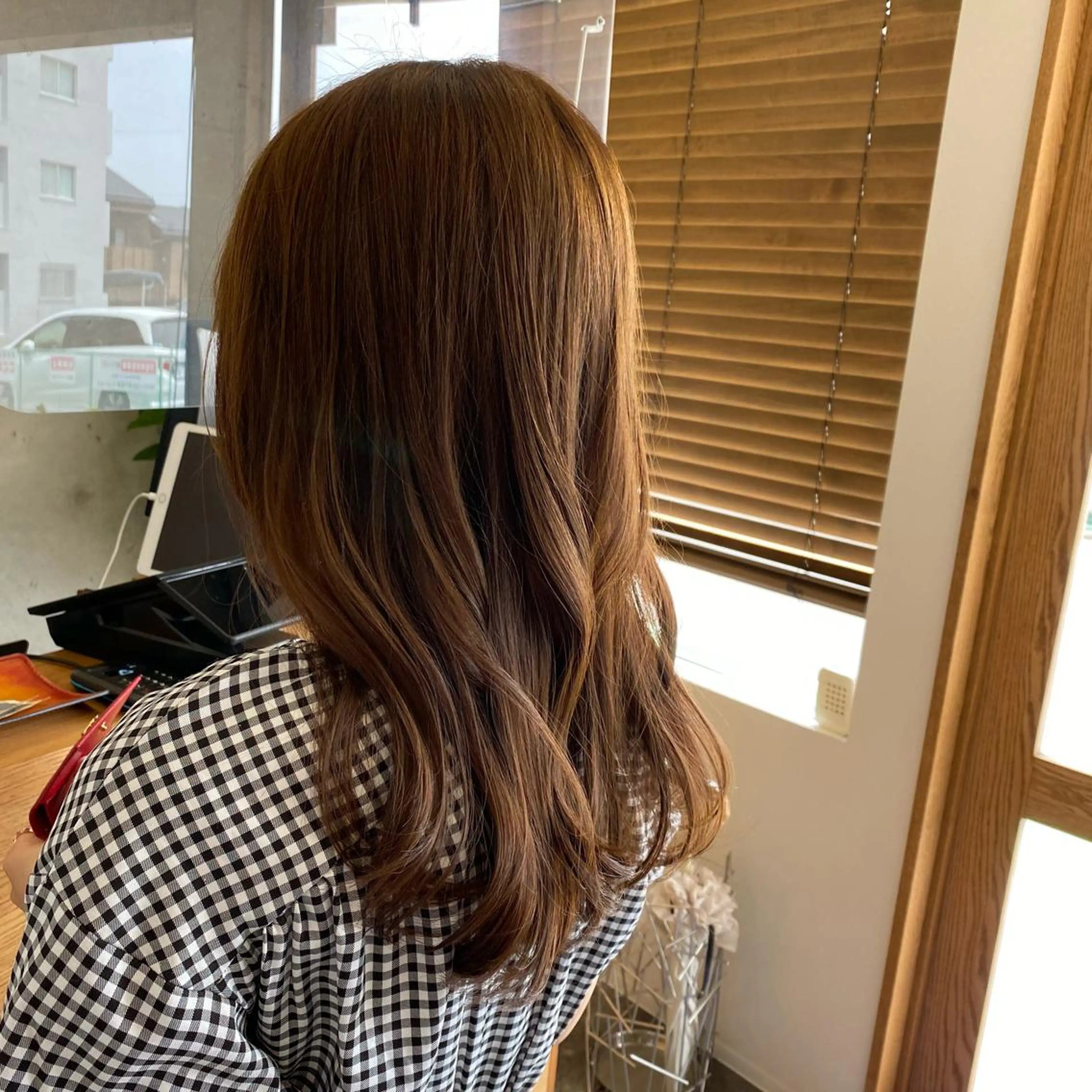 セミロング カット ヘアカラー トリートメント 後藤 千絵のヘアスタイル