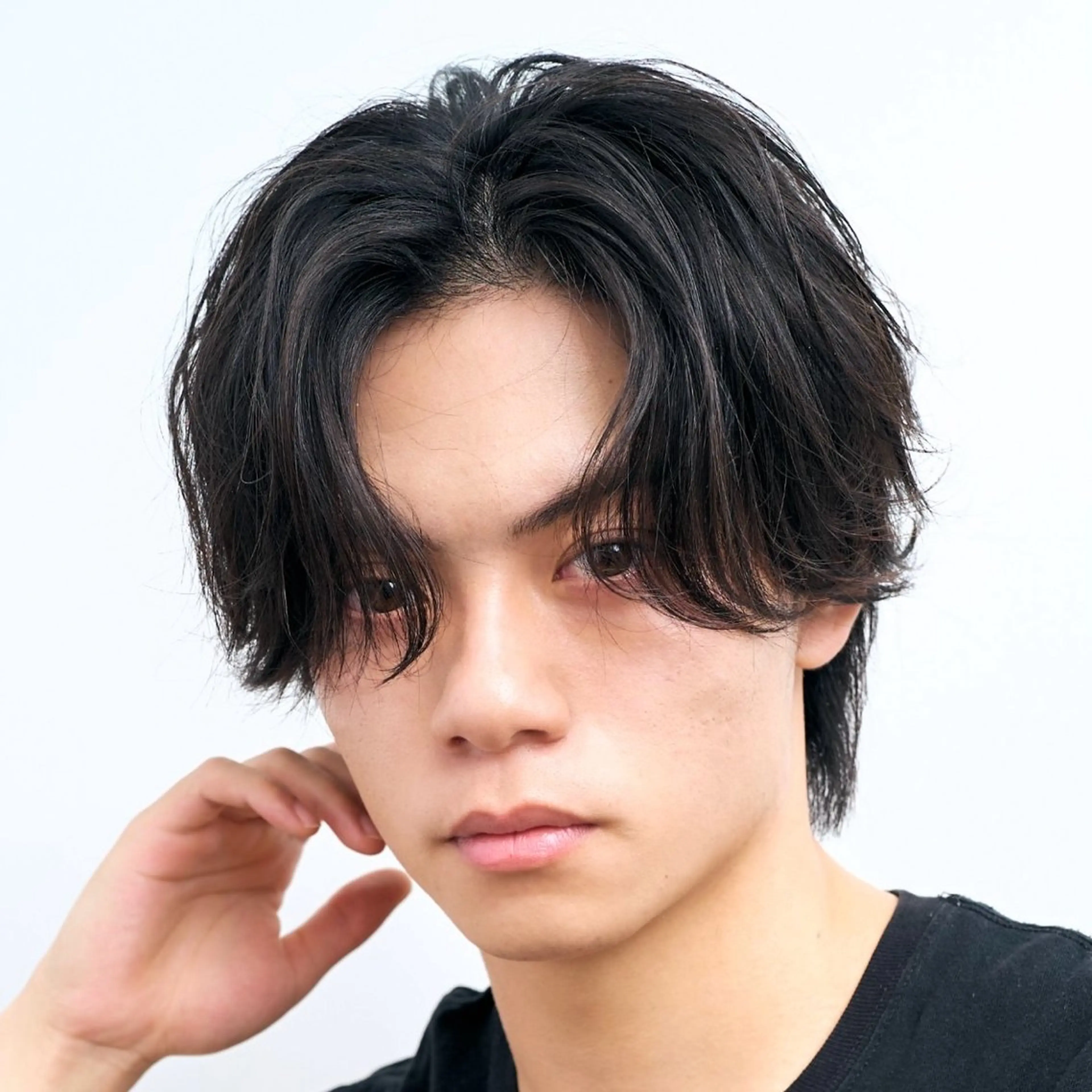 パーマ メンズ メンズブリーチ ダウンパーマ メンズハイトーン カルマパーマ メンズ韓国風 カット パーマ 《メンズ特化》韓国風 パーマ/千原涼麻のヘアスタイル