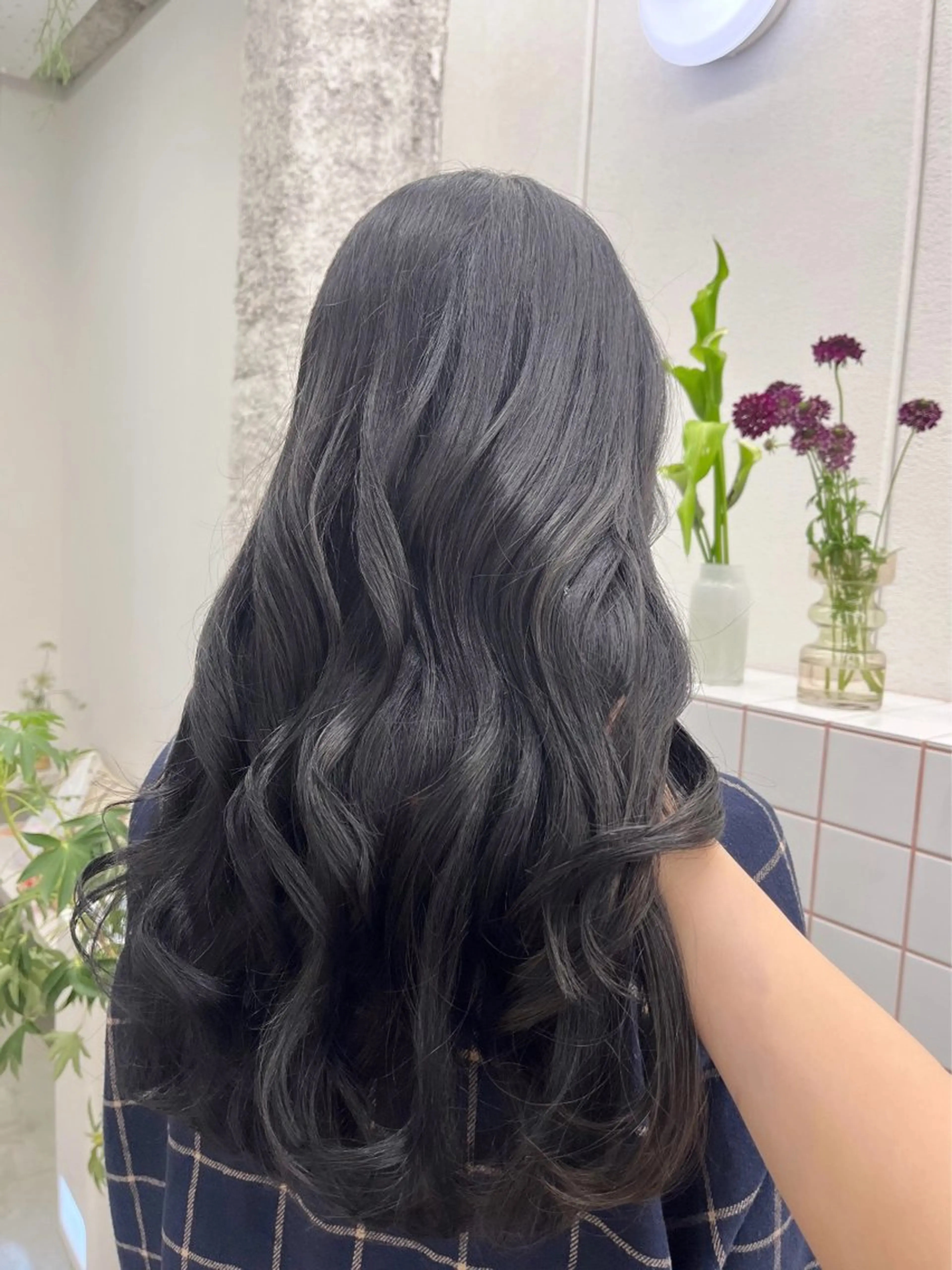 ロング カラー ヘアカラー トリートメント 🌼花屋併設🌼 木下奈々望のヘアスタイル