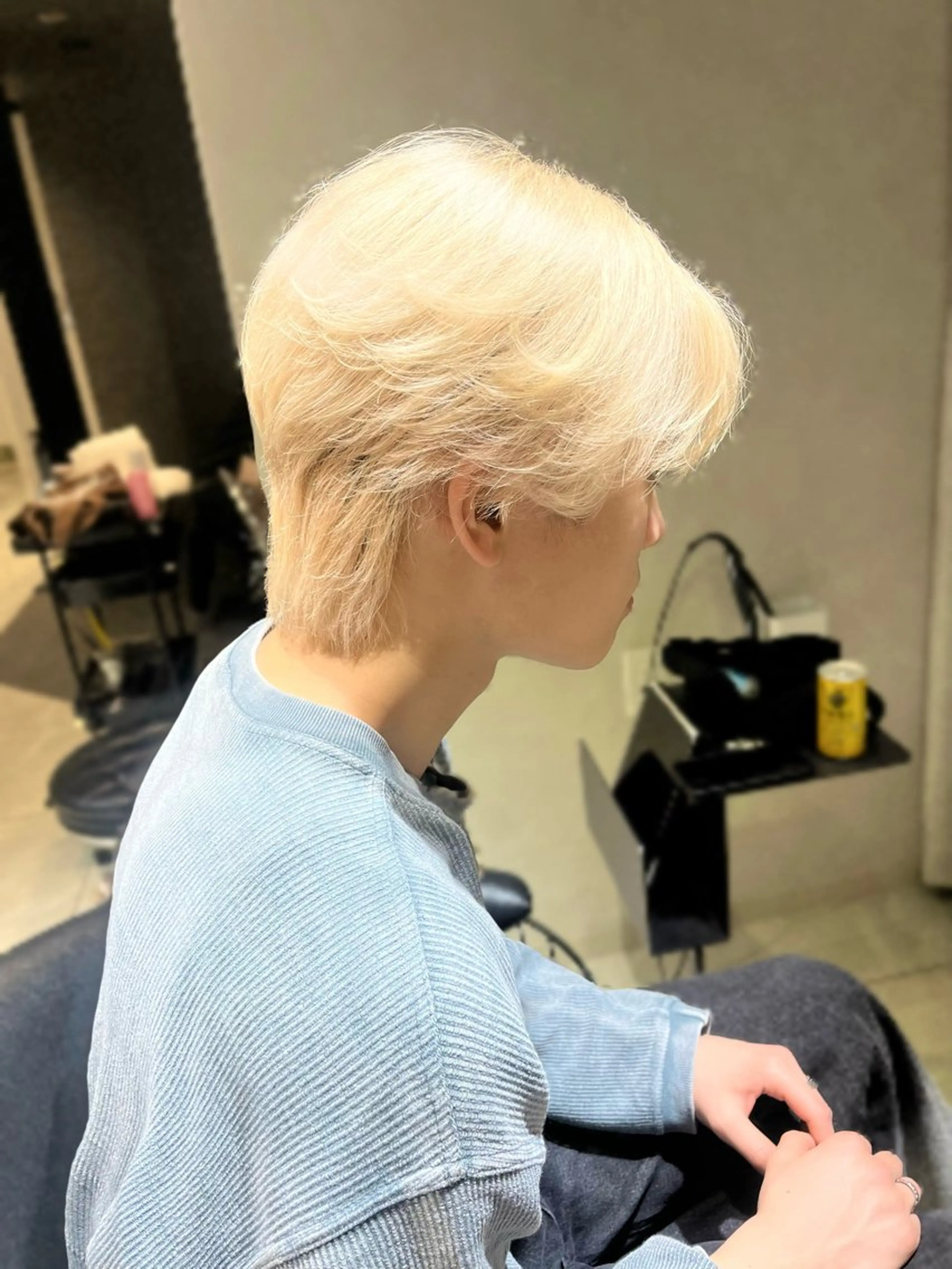 メンズ カット トリートメント 韓国メンズ特化 ダウン・毛流れパーマのヘアスタイル