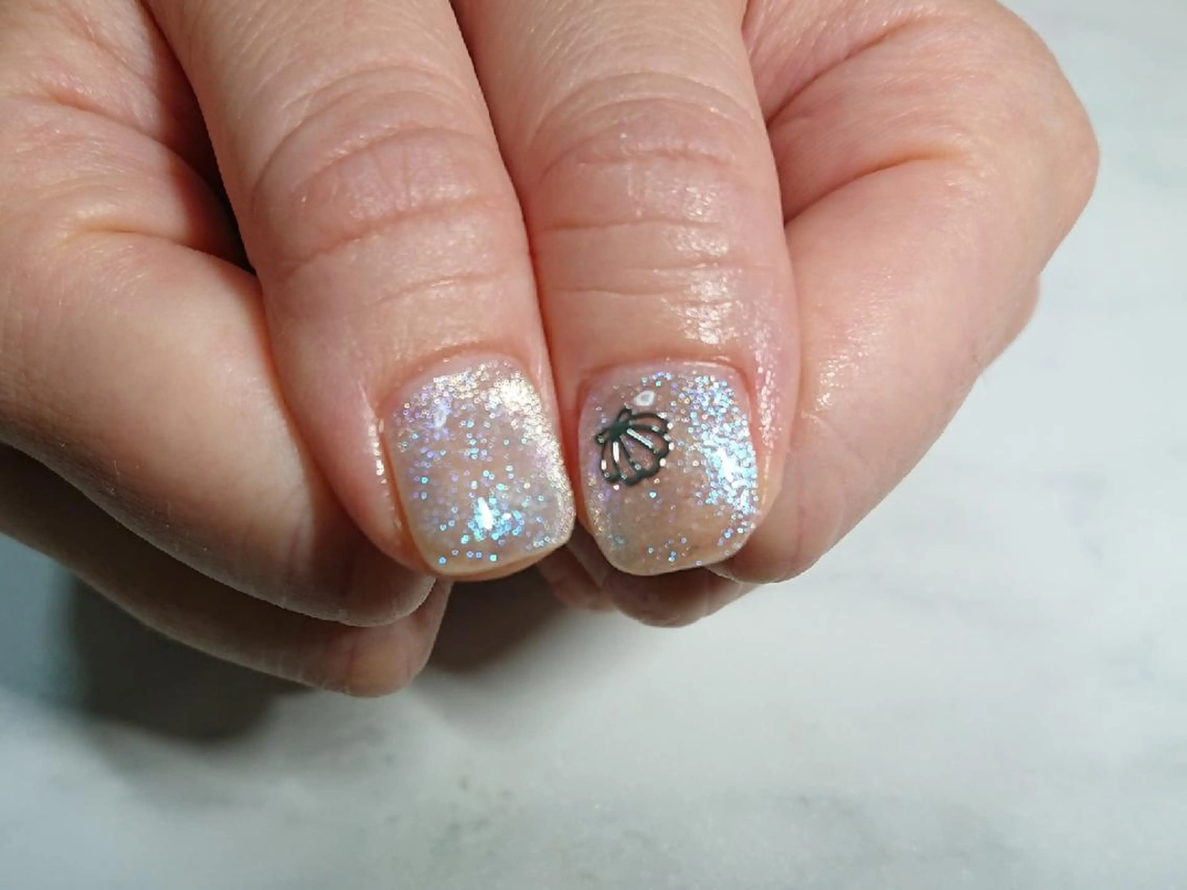 ネイル マグネットネイル ハンドネイル shellnail さなえのネイルデザイン