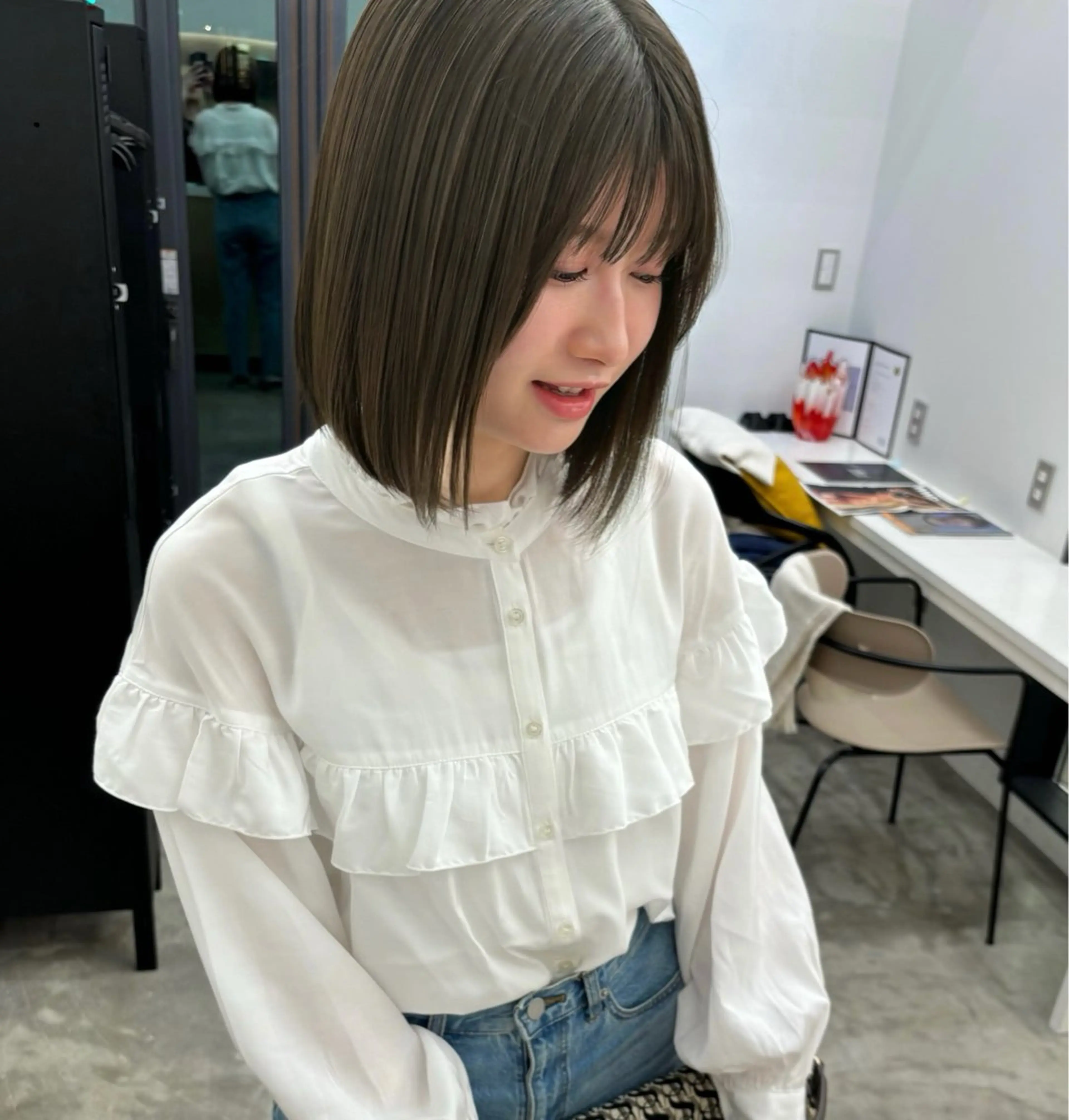 カラー 透明感カラー paige_.hair所属・蛭町 遥香のヘアスタイル