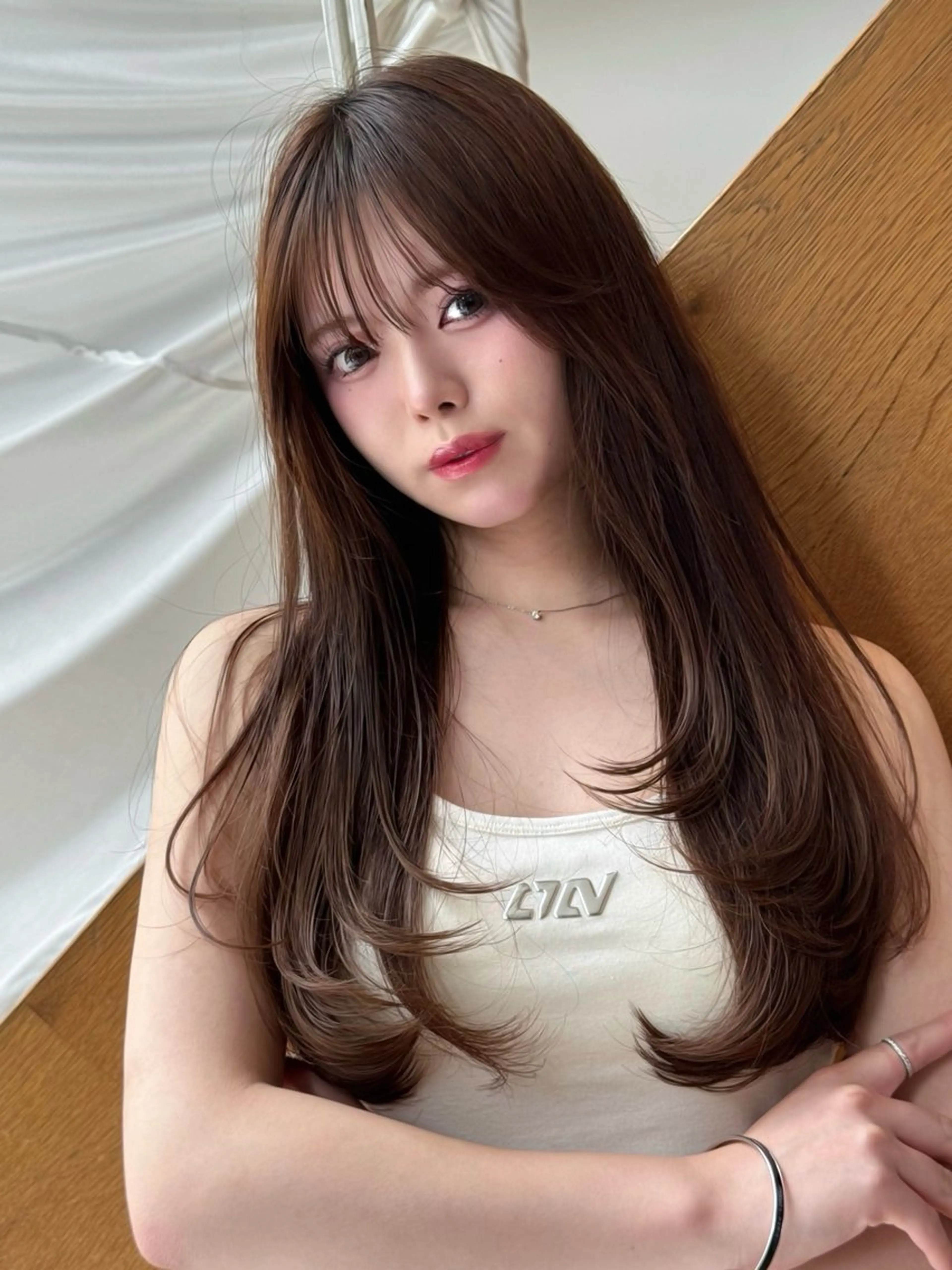 セミロング 映える顔まわり/前髪 特化 💗 ユキマのヘアスタイル