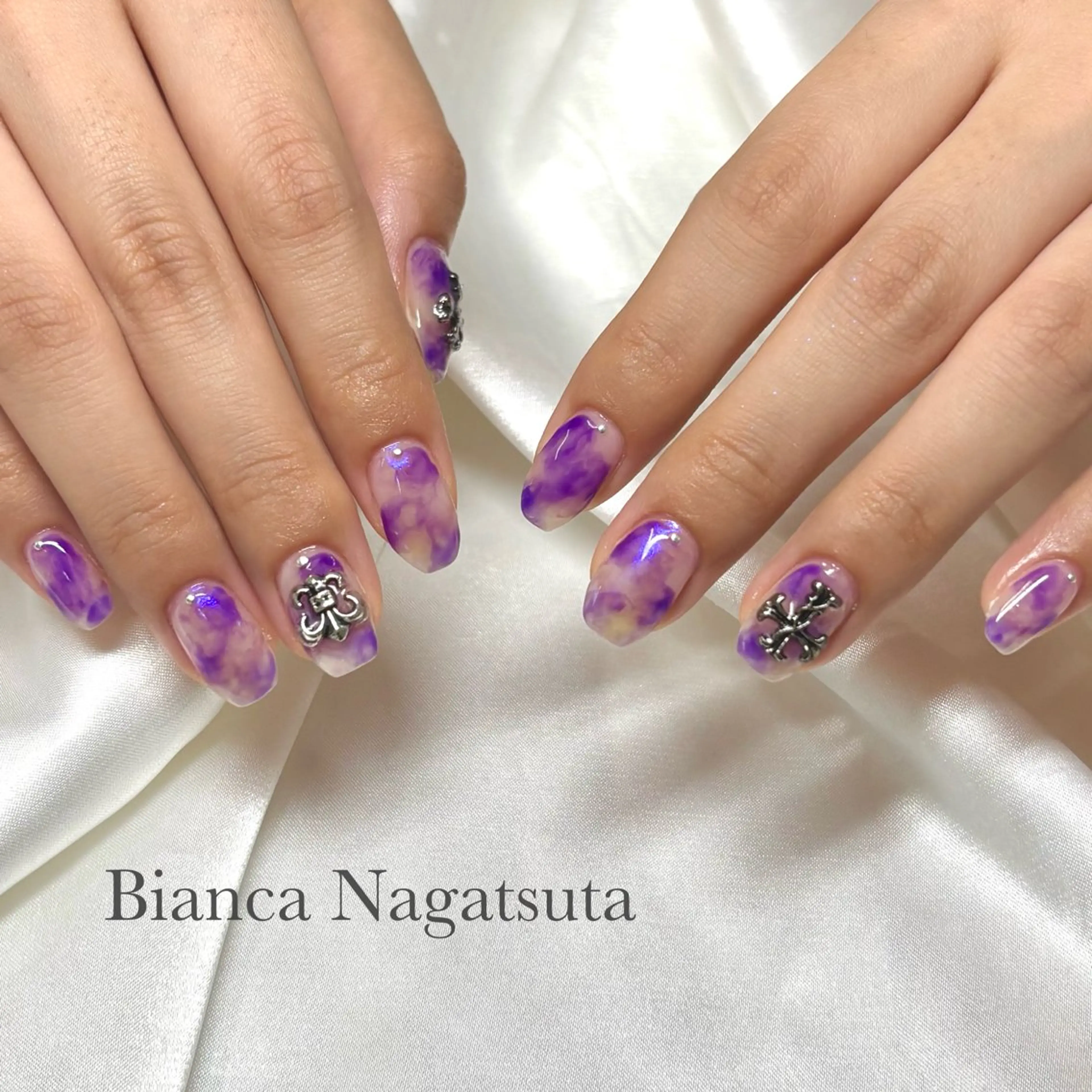 ネイル ハンドネイル Bianca 長津田 松原・*°☆のネイルデザイン