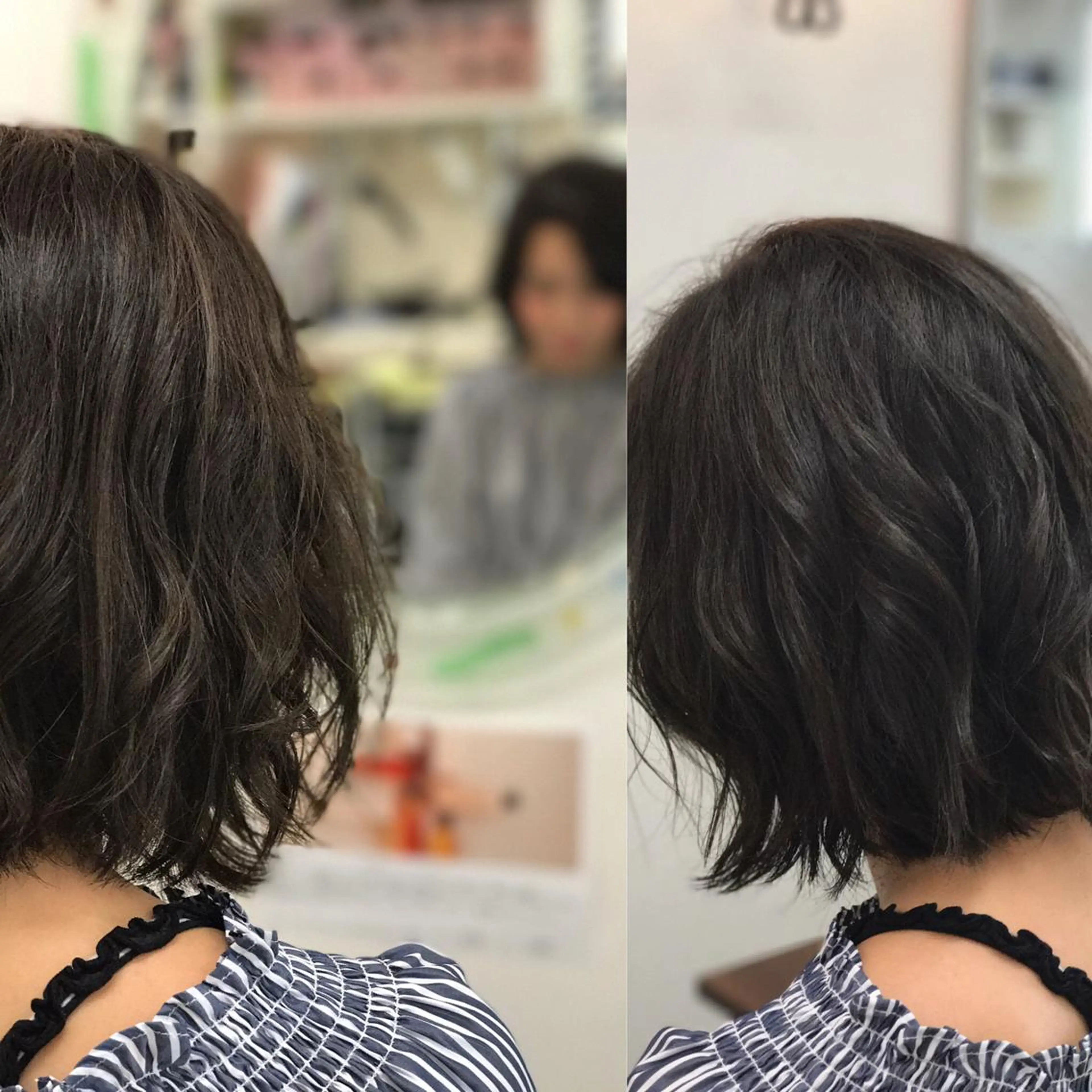 ミディアム カラー イルミナカラー 山内 聡史のヘアスタイル