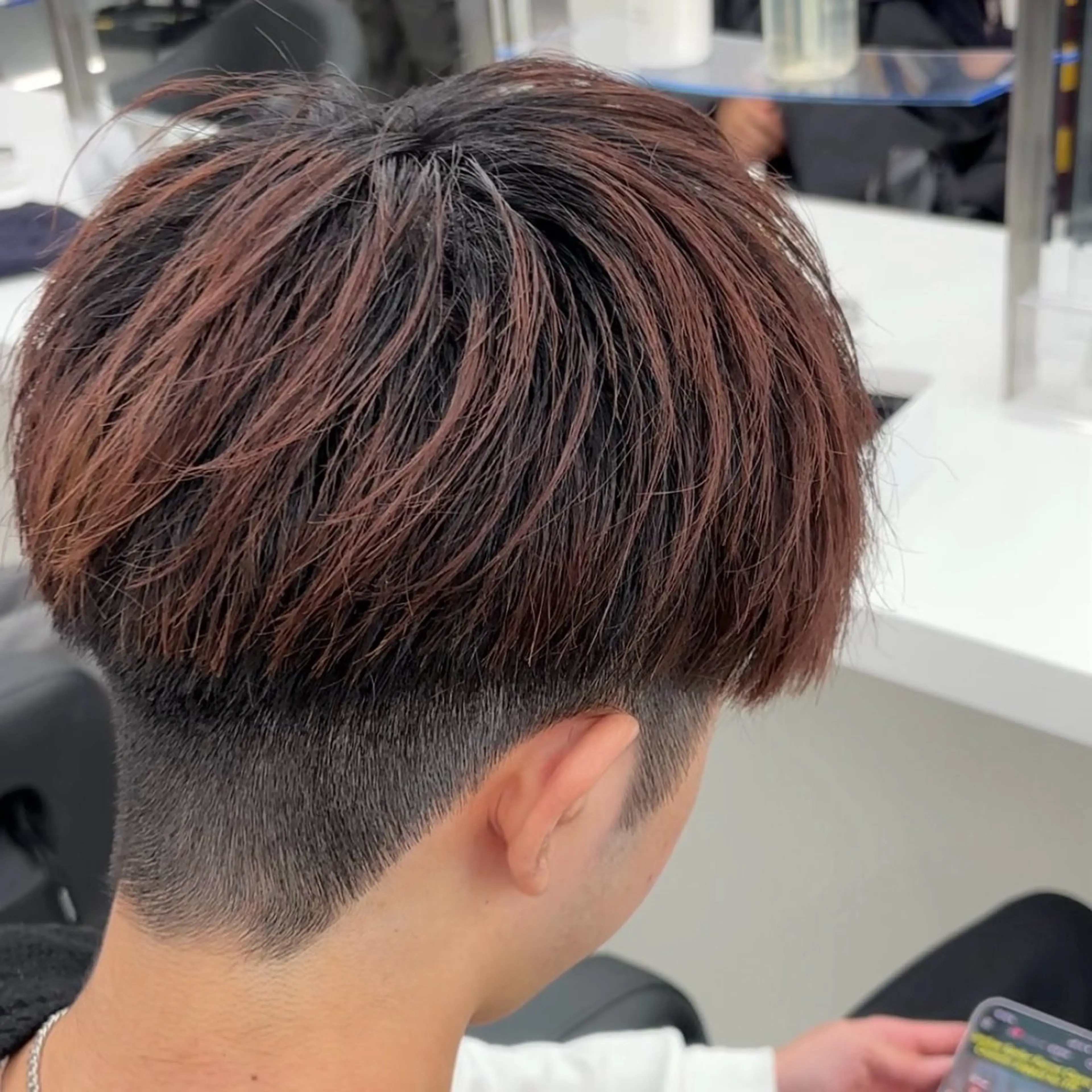 ショート メンズ カット ヘッドスパ ヘアセット 透明感ハイトーン☁️ 斗和🫧天神のヘアスタイル