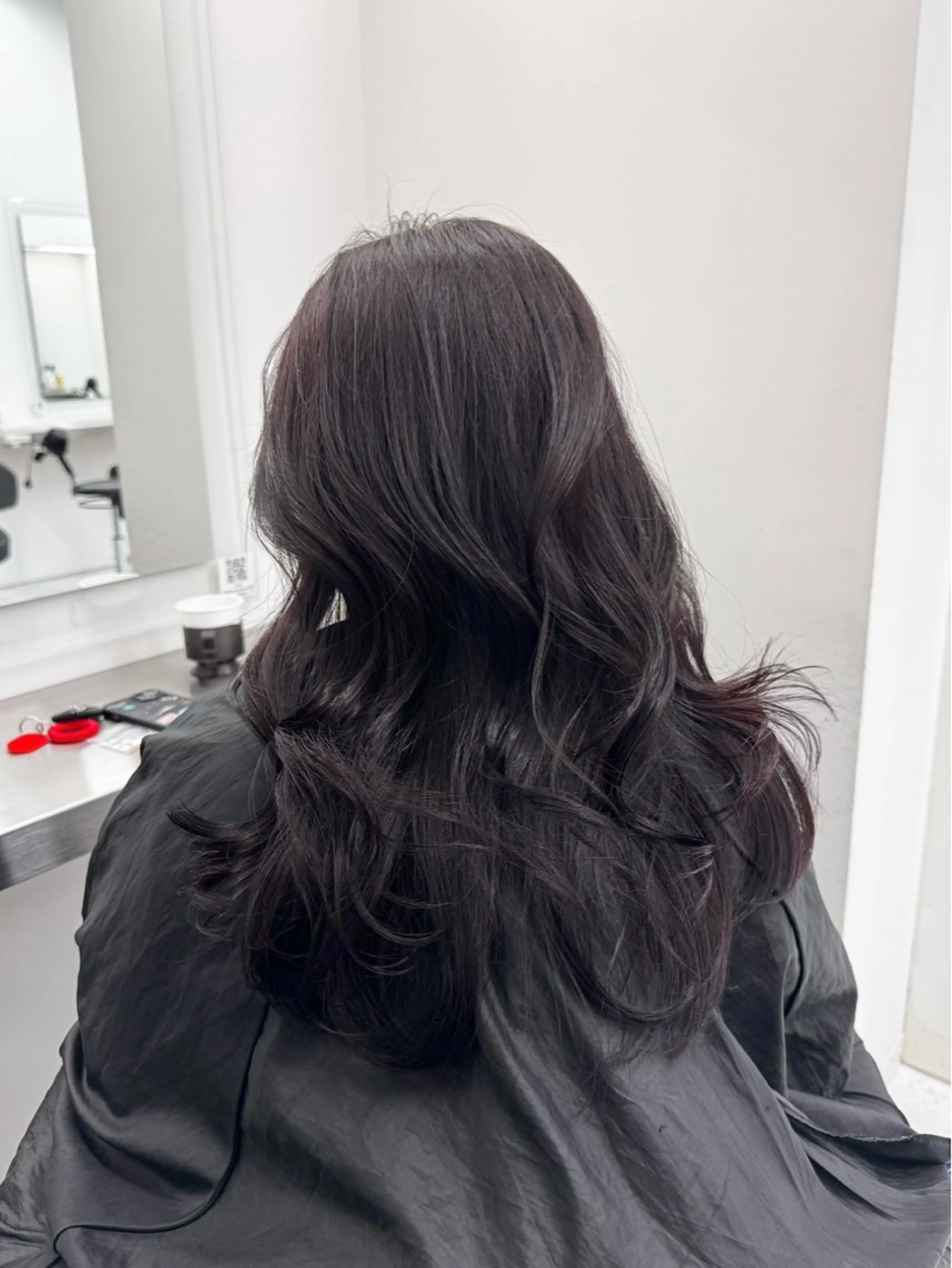 ロング カット ヘアカラー トリートメント 🤍韓国暗髪 レイヤー🤍きょうのヘアスタイル