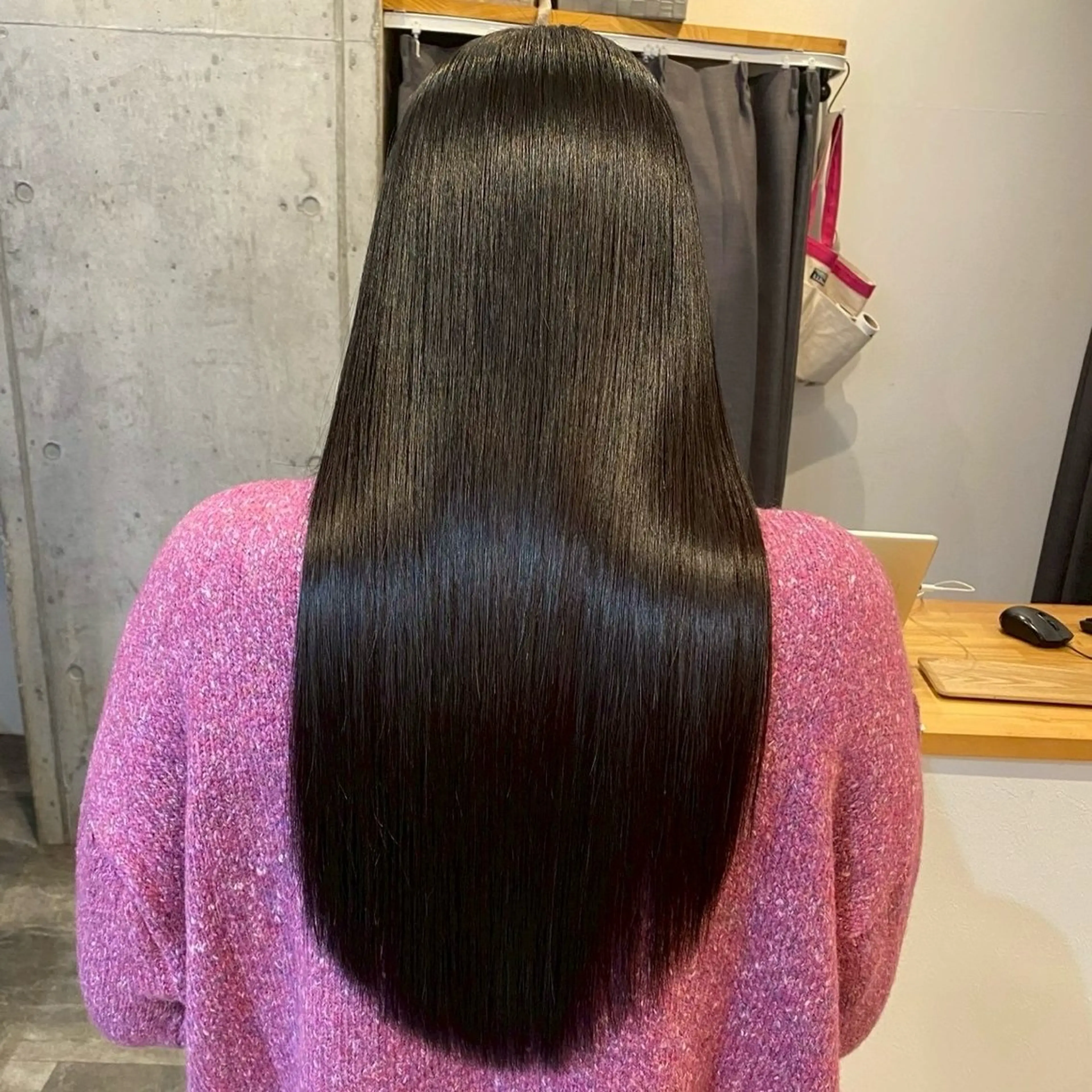 ロング カラー カット ヘアカラー トリートメント ミニモの評価100% /艶カラー/井上あいのヘアスタイル