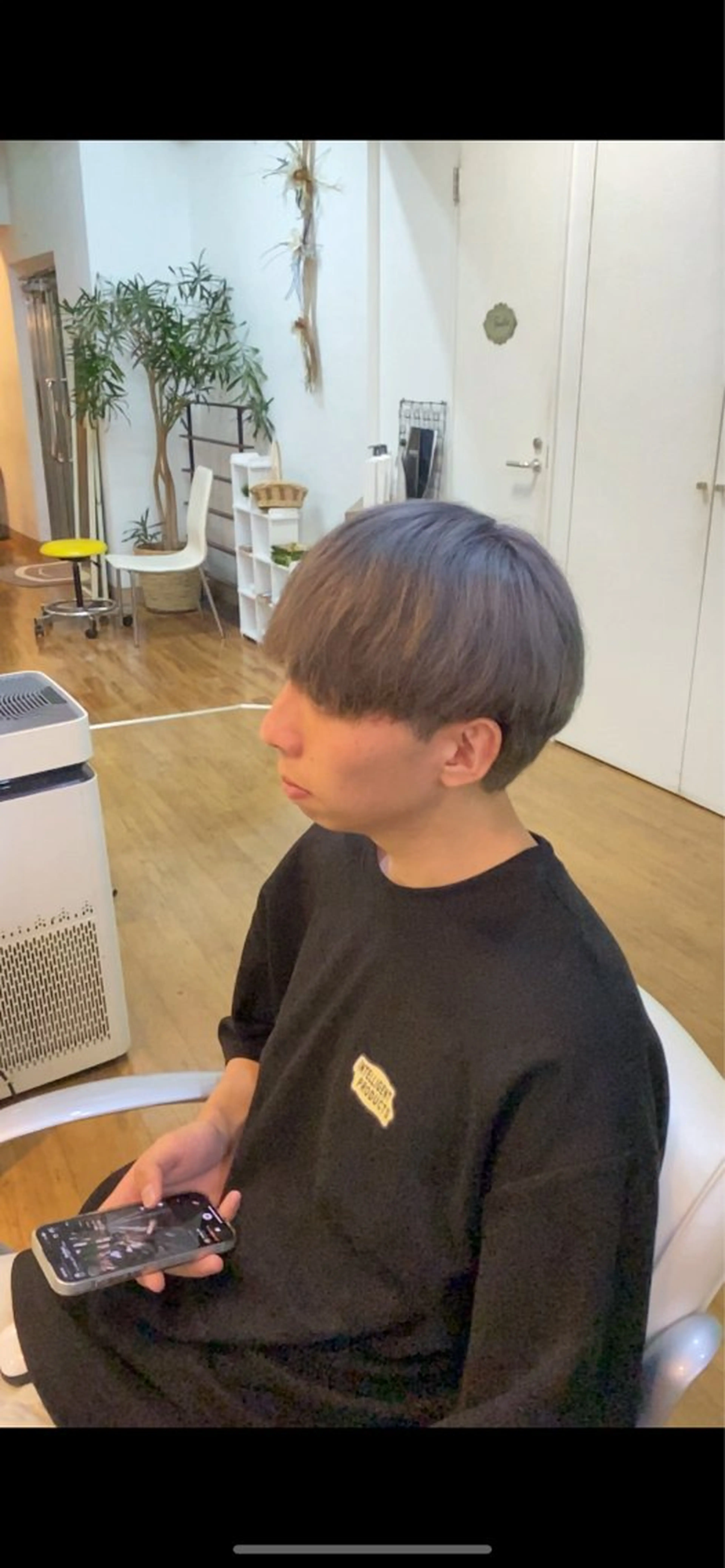 カラー ヘアアレンジ メンズ メンズブリーチ ブリーチ シルバー ヘアカラー メンズ特化 エシカル　松原大将のヘアスタイル