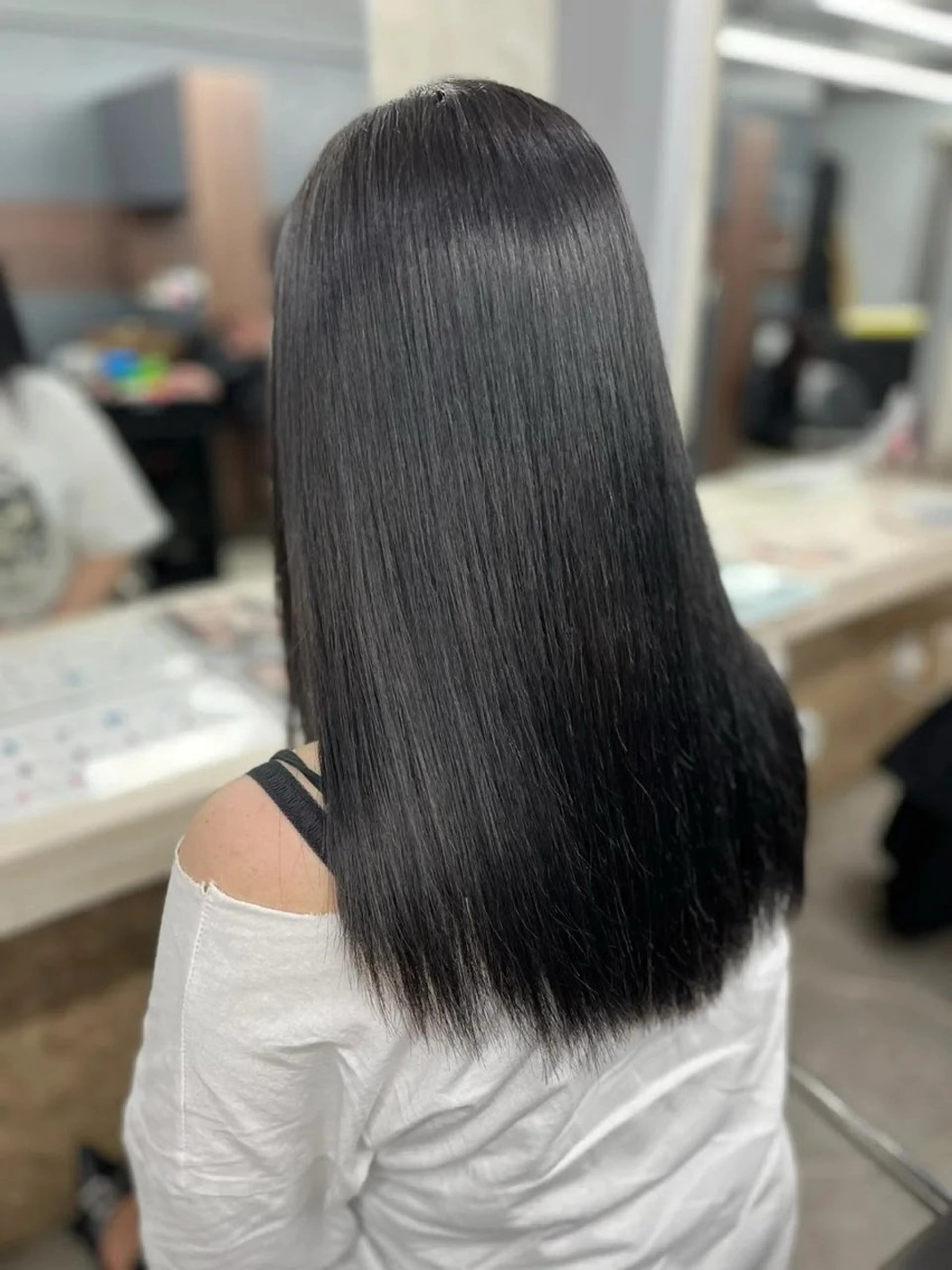 ミディアム カラー 透明感カラー グレージュ 🖤 tsubura🖤のヘアスタイル
