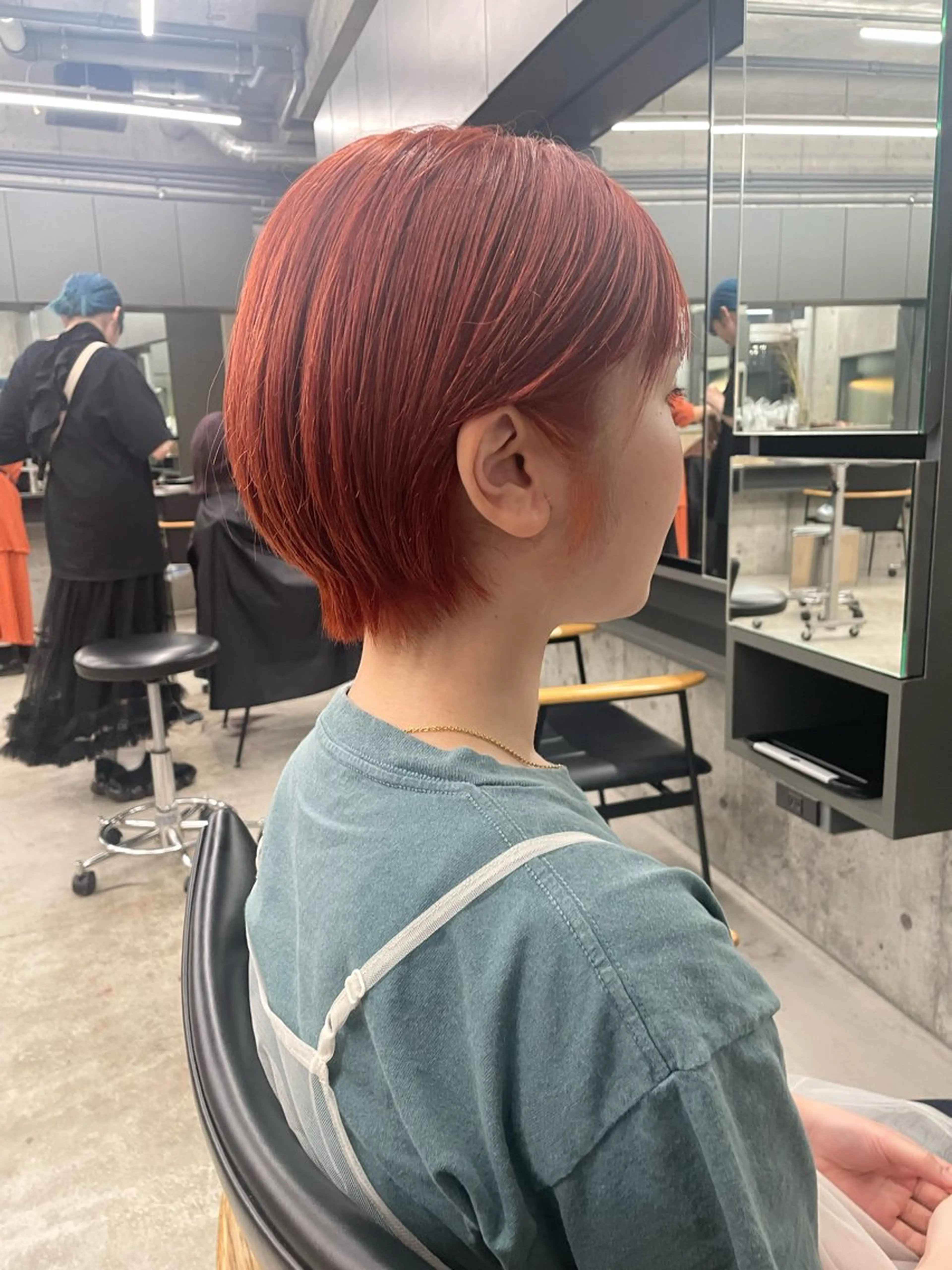 ショート カラー オレンジ 🌈前田 ジュンのヘアスタイル