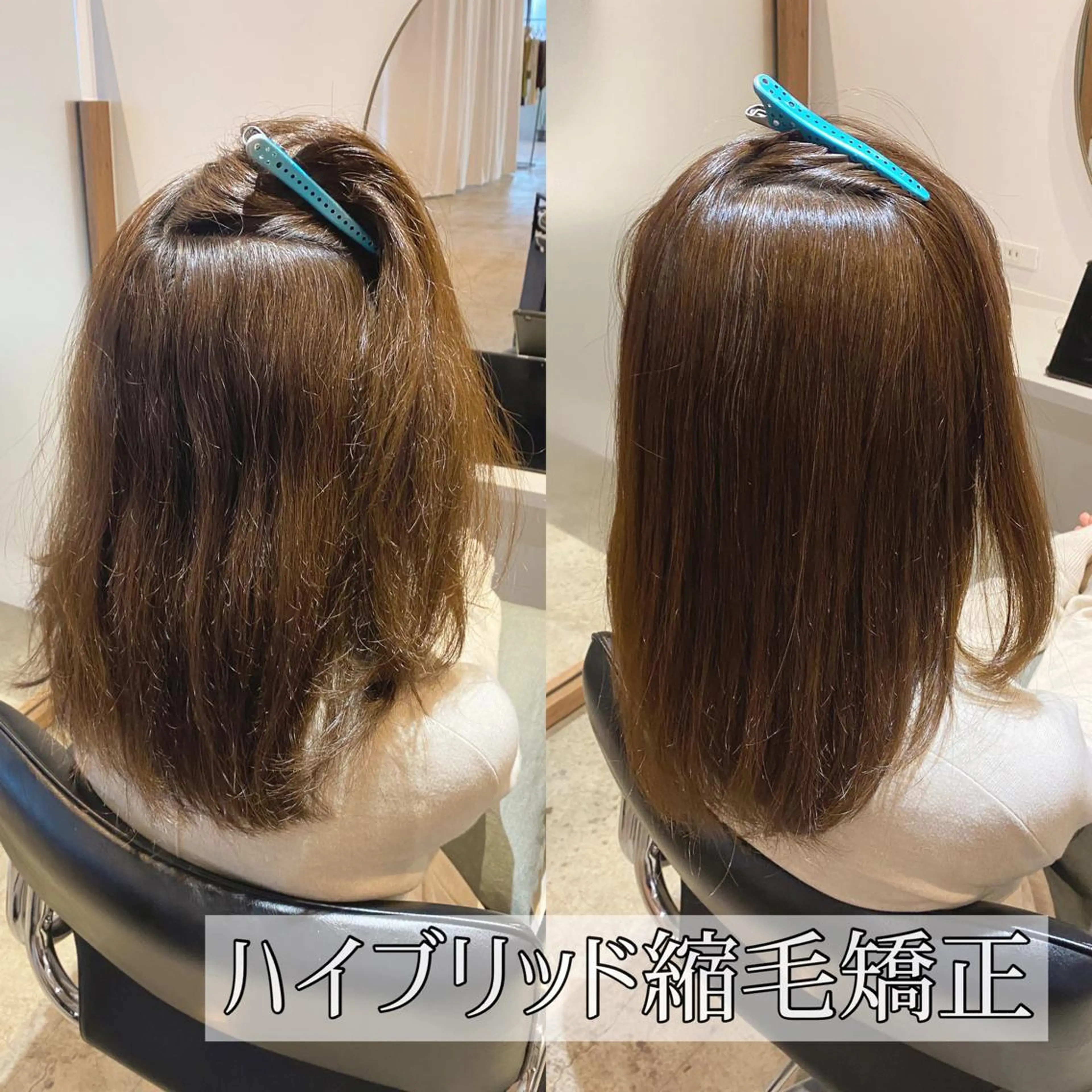 セミロング パーマ 縮毛矯正 カット 縮毛矯正 トリートメント 本物のブリーチ縮毛 /デサキショウヘイのヘアスタイル