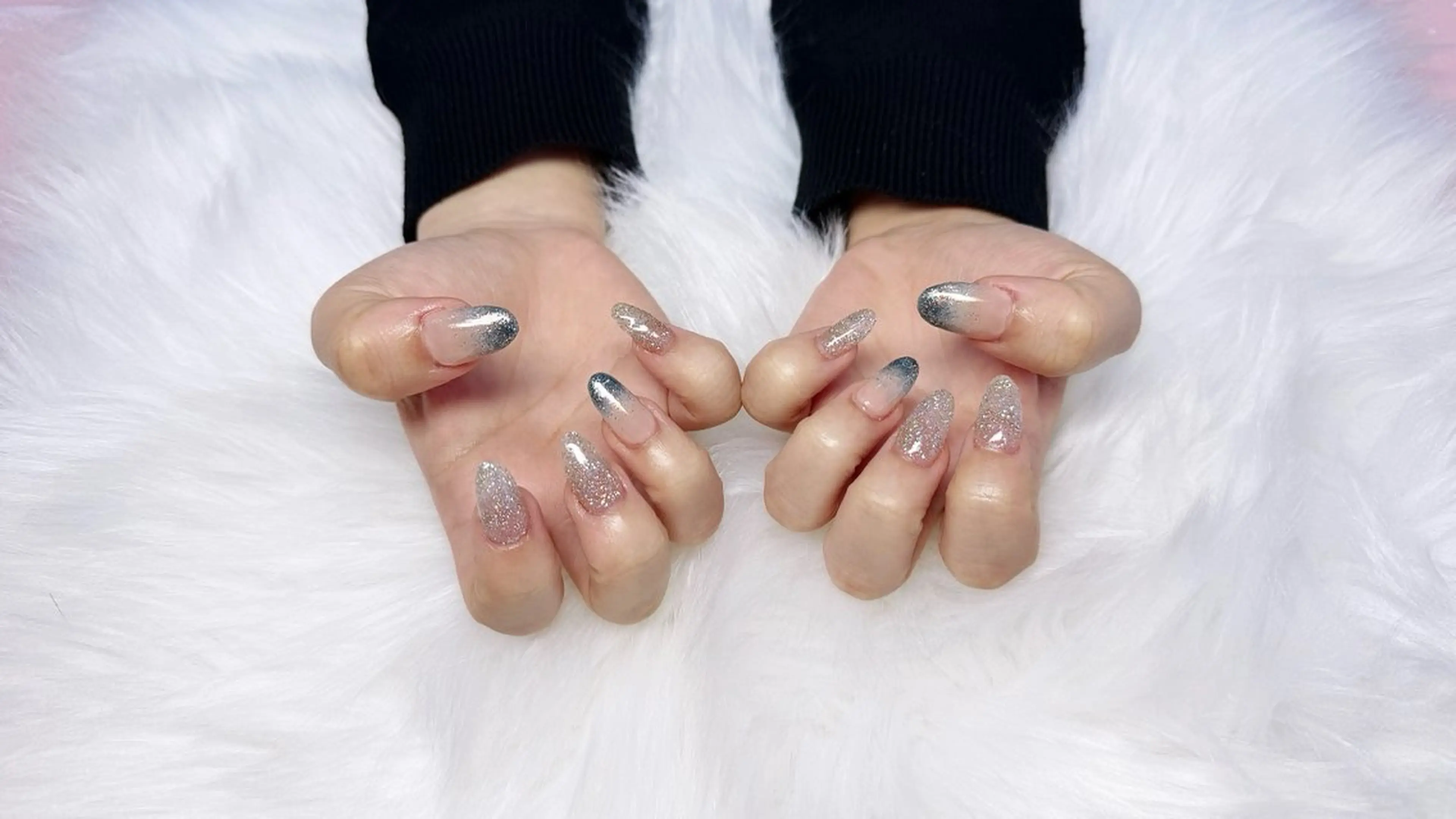 ネイル ハンドネイル ハンドケア 🎀うかん 🎀チップ長さ出しのネイルデザイン