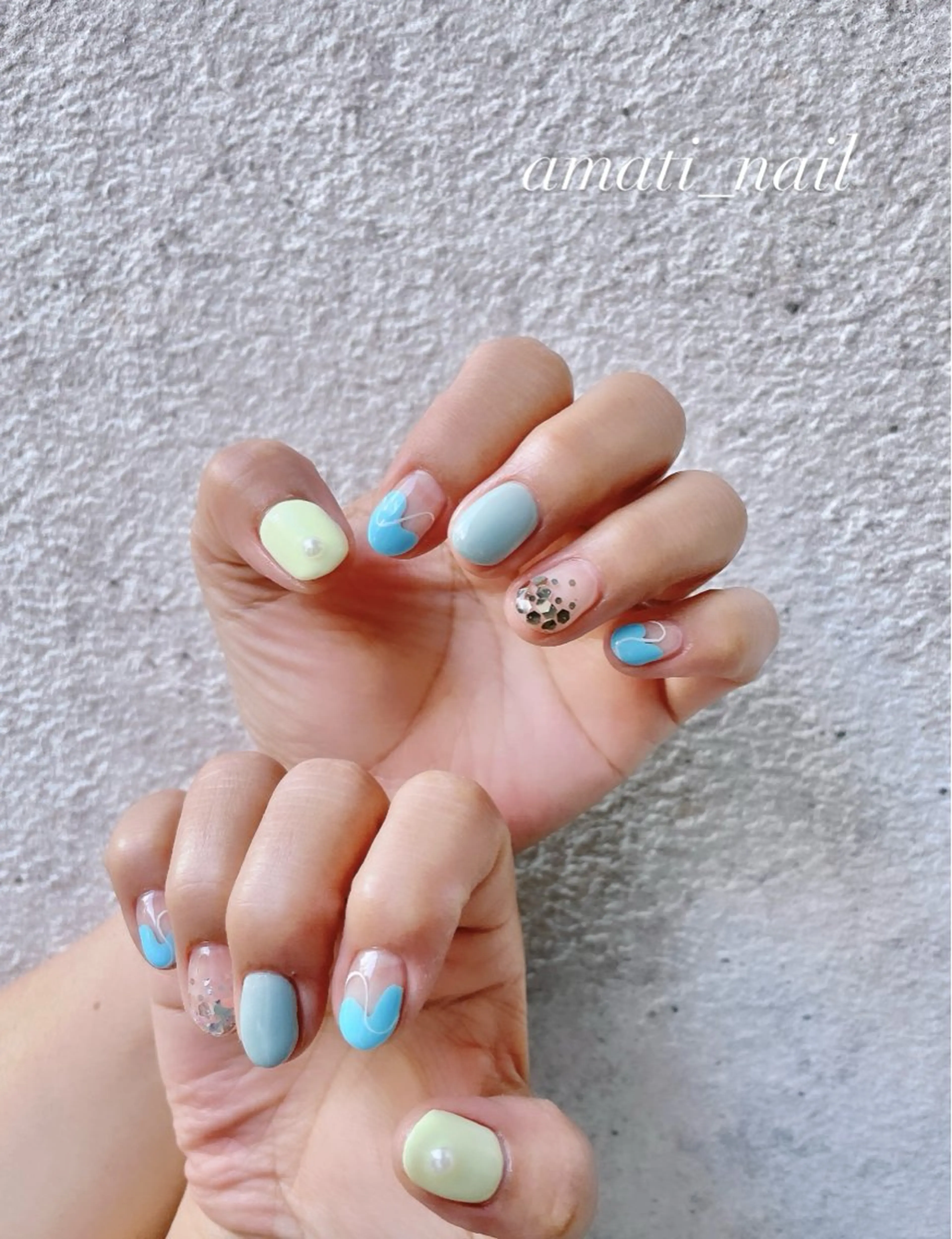 ネイル フットネイル ジェルネイル マグネットネイル ミラーネイル ニュアンスネイル ハンドネイル amati_nail TAKAKOのネイルデザイン