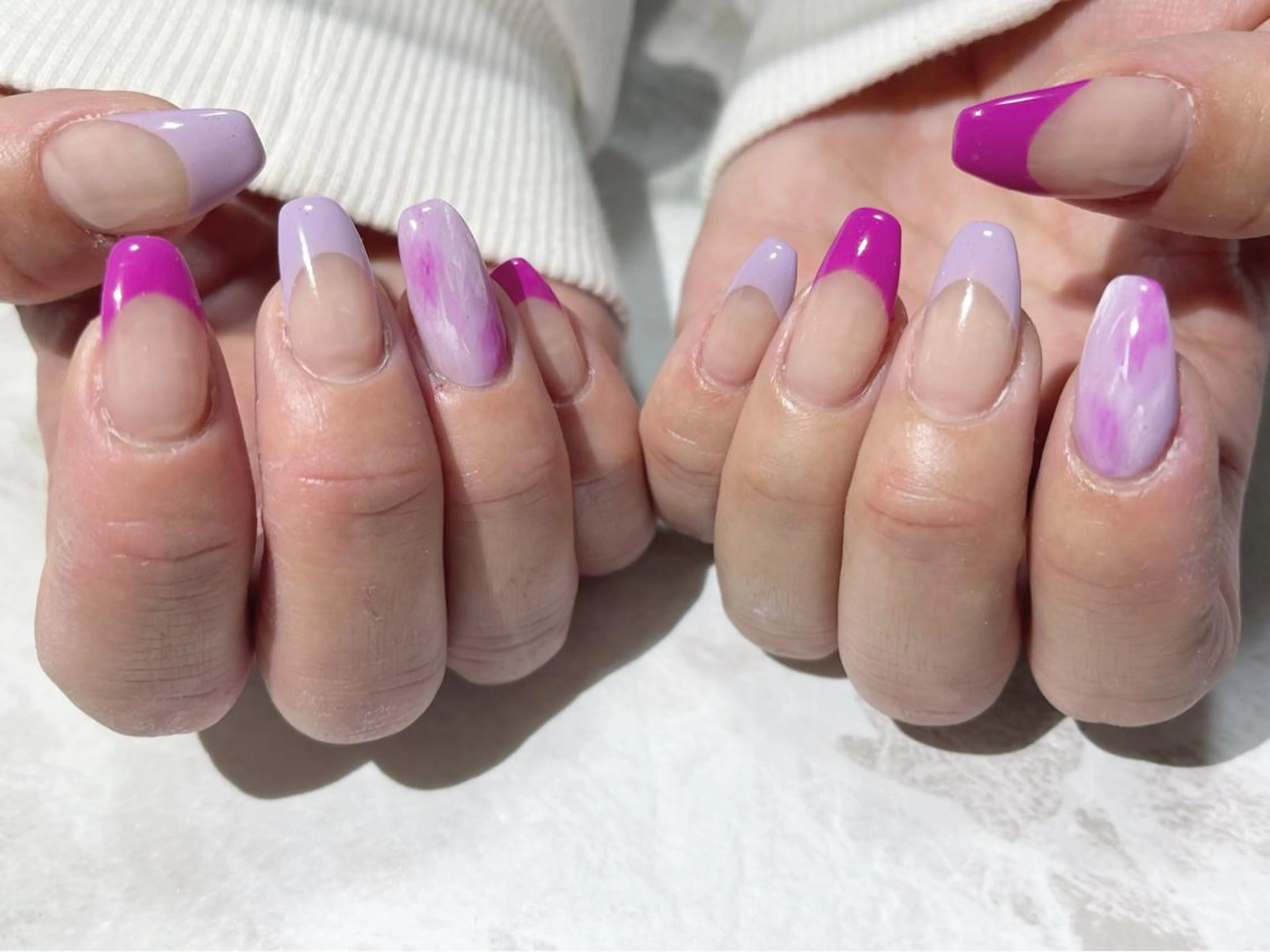 ネイル フットネイル フレンチネイル ニュアンスネイル シンプルネイル 春ネイル ネイル フフラ所属・nail fufla ♡yamane♡のネイルデザイン