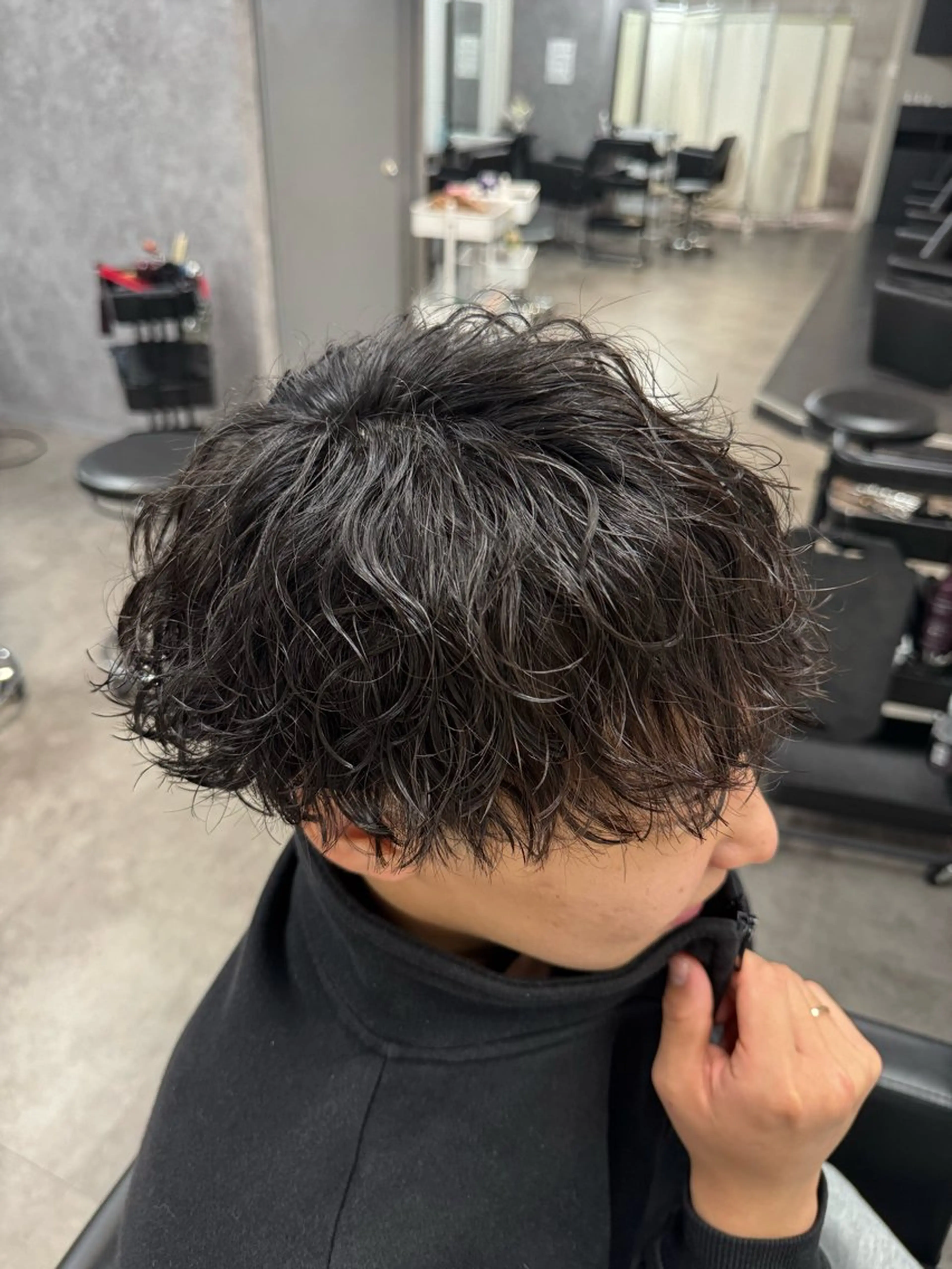 パーマ メンズ メンズパーマ 波巻きパーマ カット パーマ 立川韓国ヘア🇰🇷 安井鴻輝のヘアスタイル