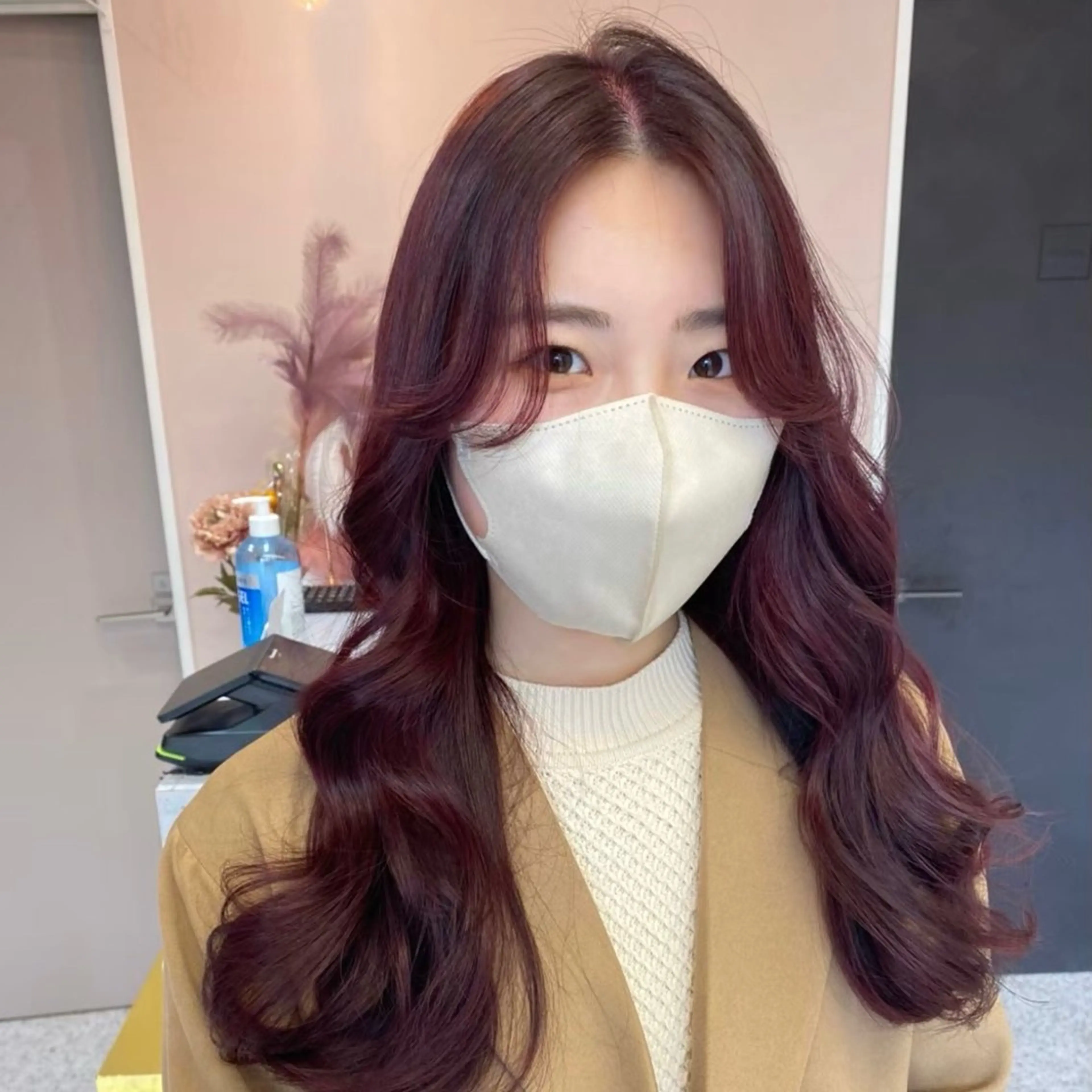 ロング カット ヘアカラー トリートメント SIGMA所属・みね ゆうはのヘアスタイル