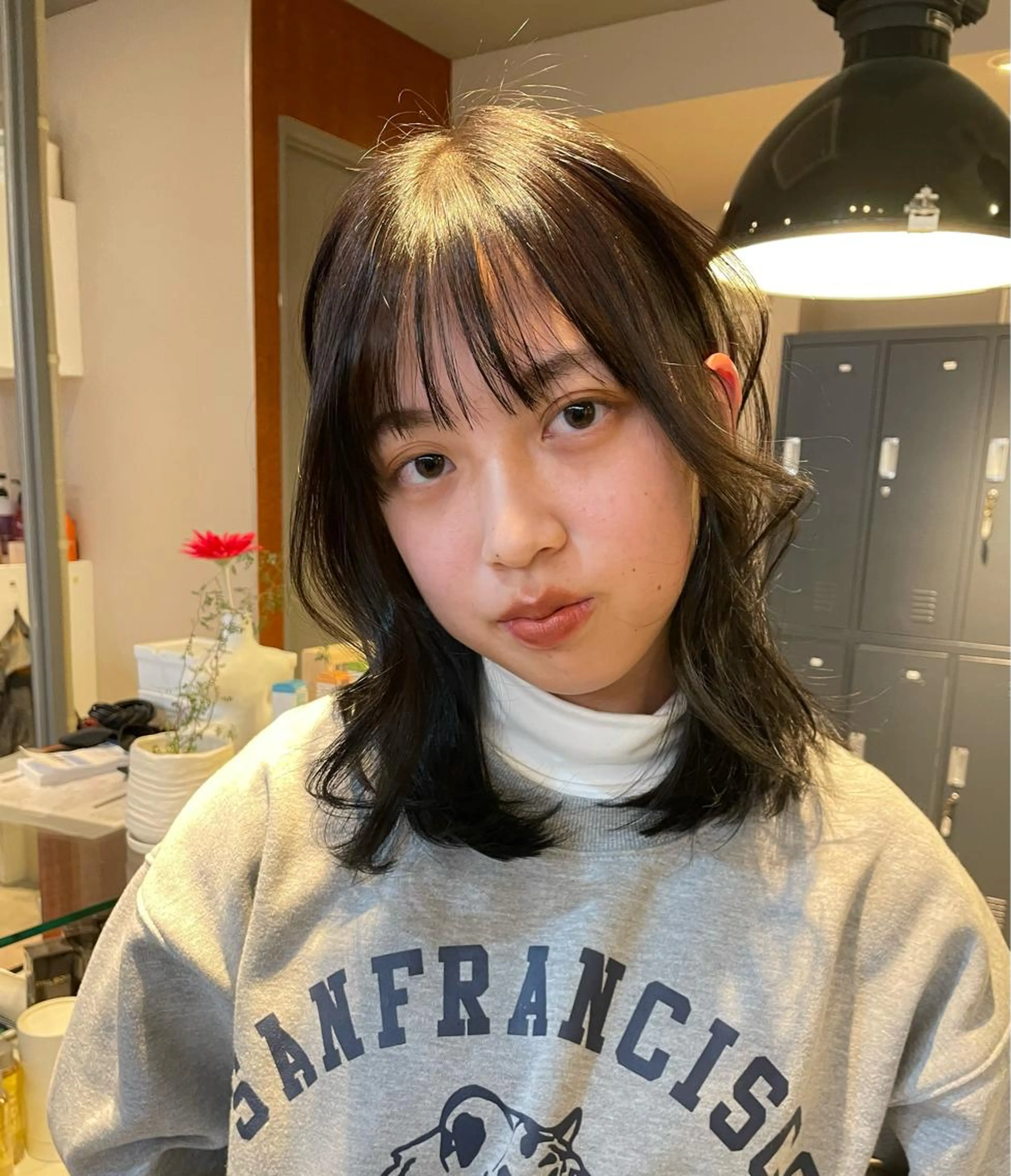 【🌷まとまりを良くしたい方オススメメニュー🌷】内部補修トリートメント付き⭐️デザインカット🌿の写真