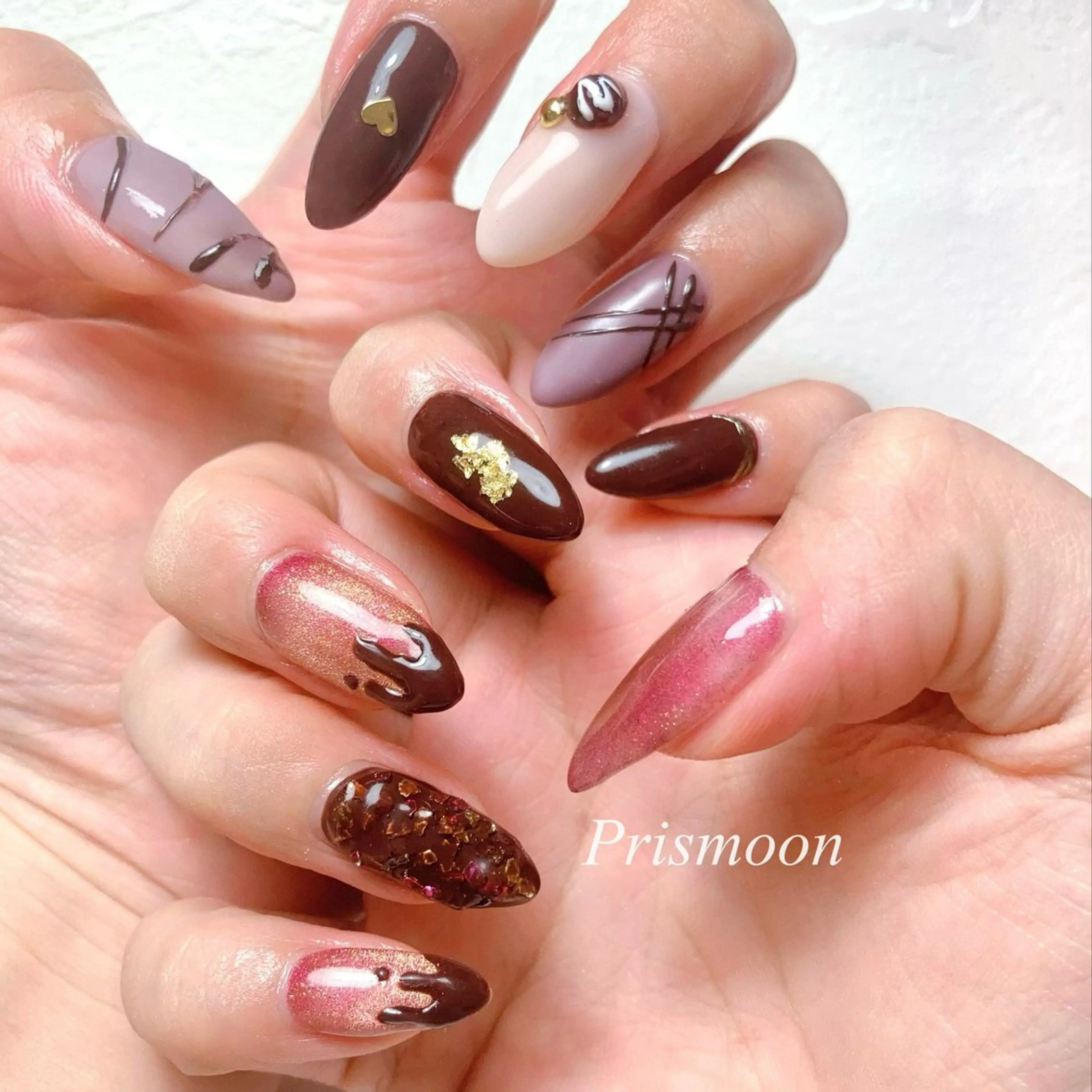 ネイル バレンタイン Prismoon  Nail所属・Prismoon Nailのネイルデザイン