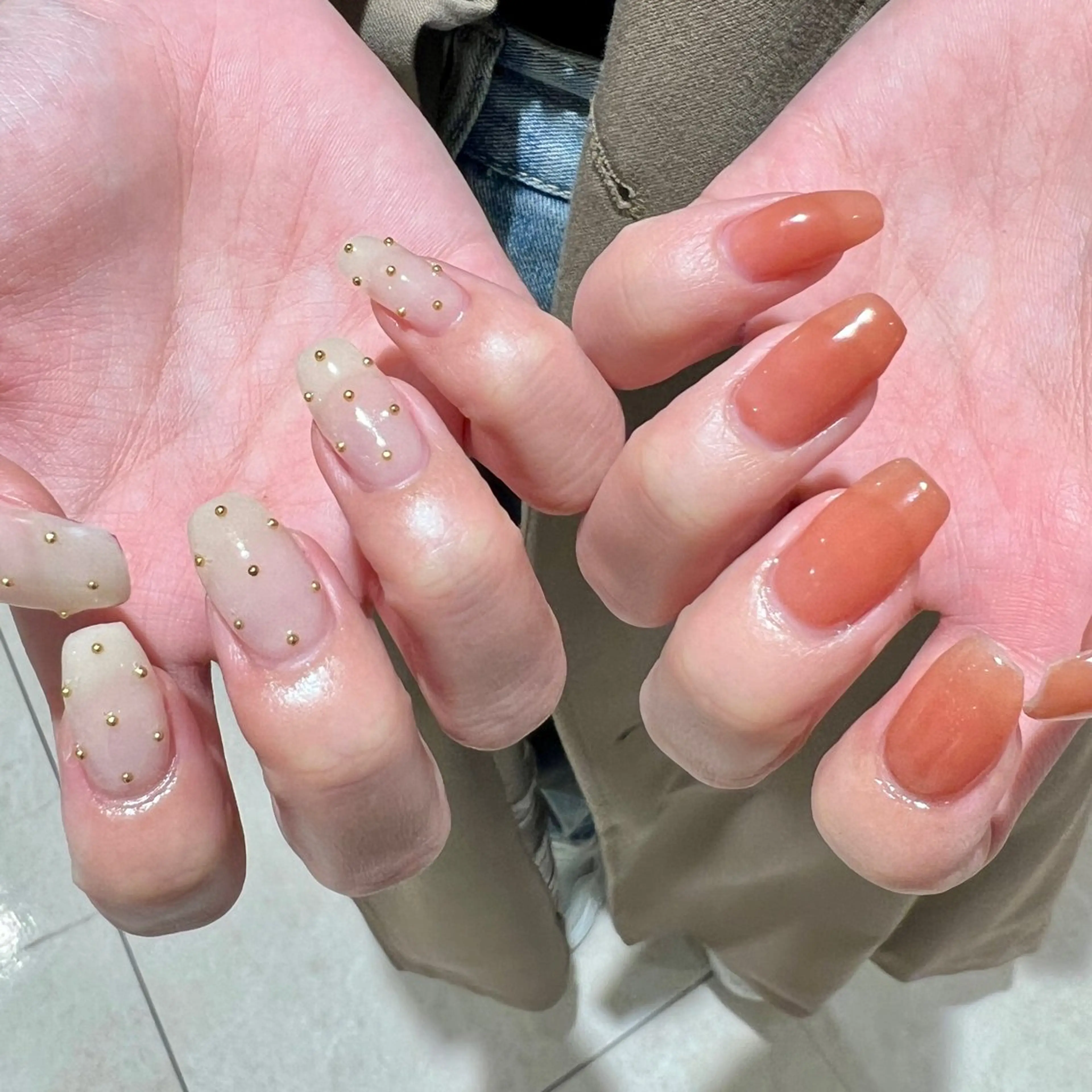 ネイル ハンドネイル 個性派ニュアンス nuts nail所属・【池袋】nuts nail なつみのネイルデザイン