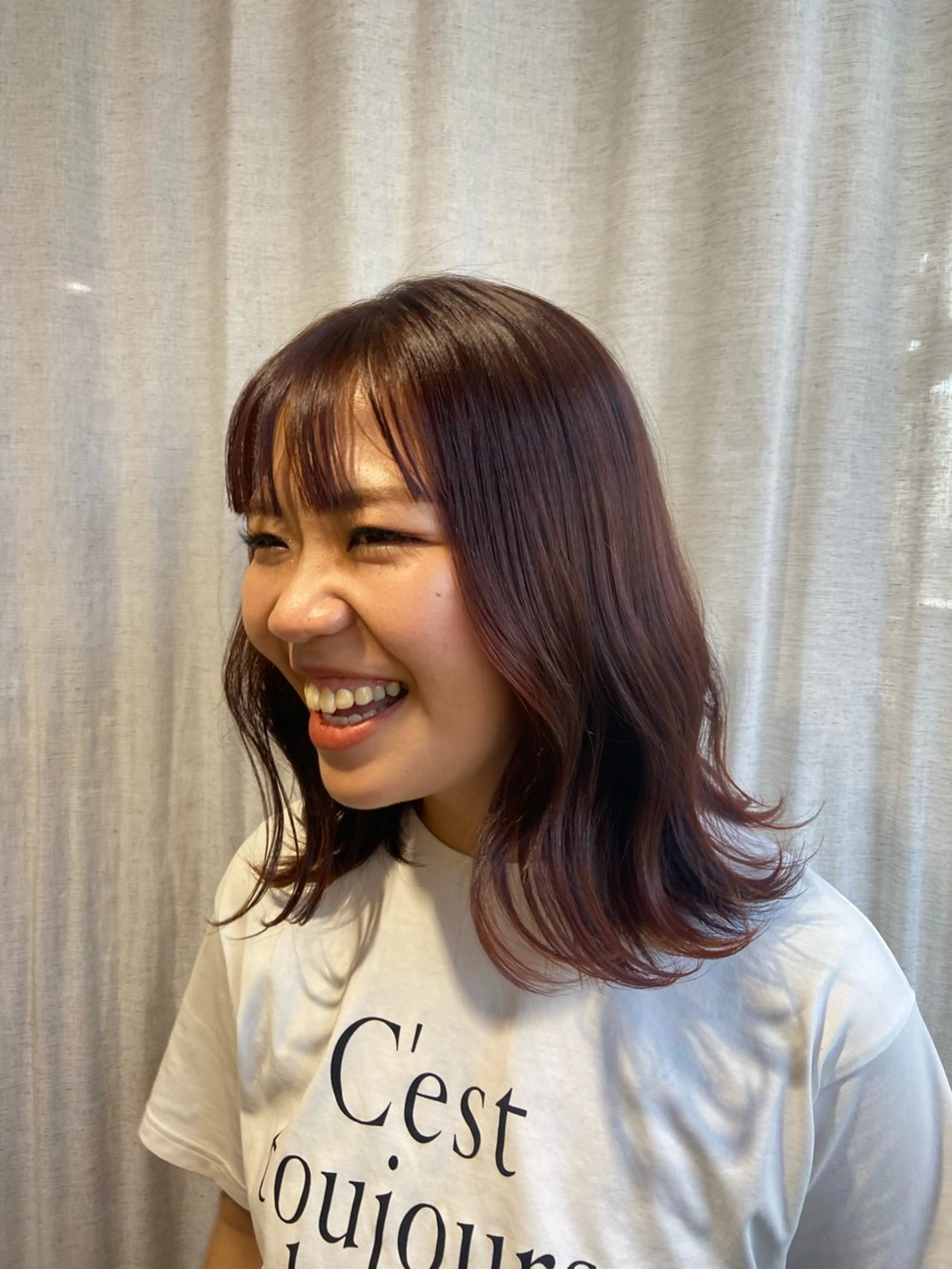 ミディアム カラー カット ヘアカラー トリートメント なかまみさと 🌼極上ヘッドスパのヘアスタイル