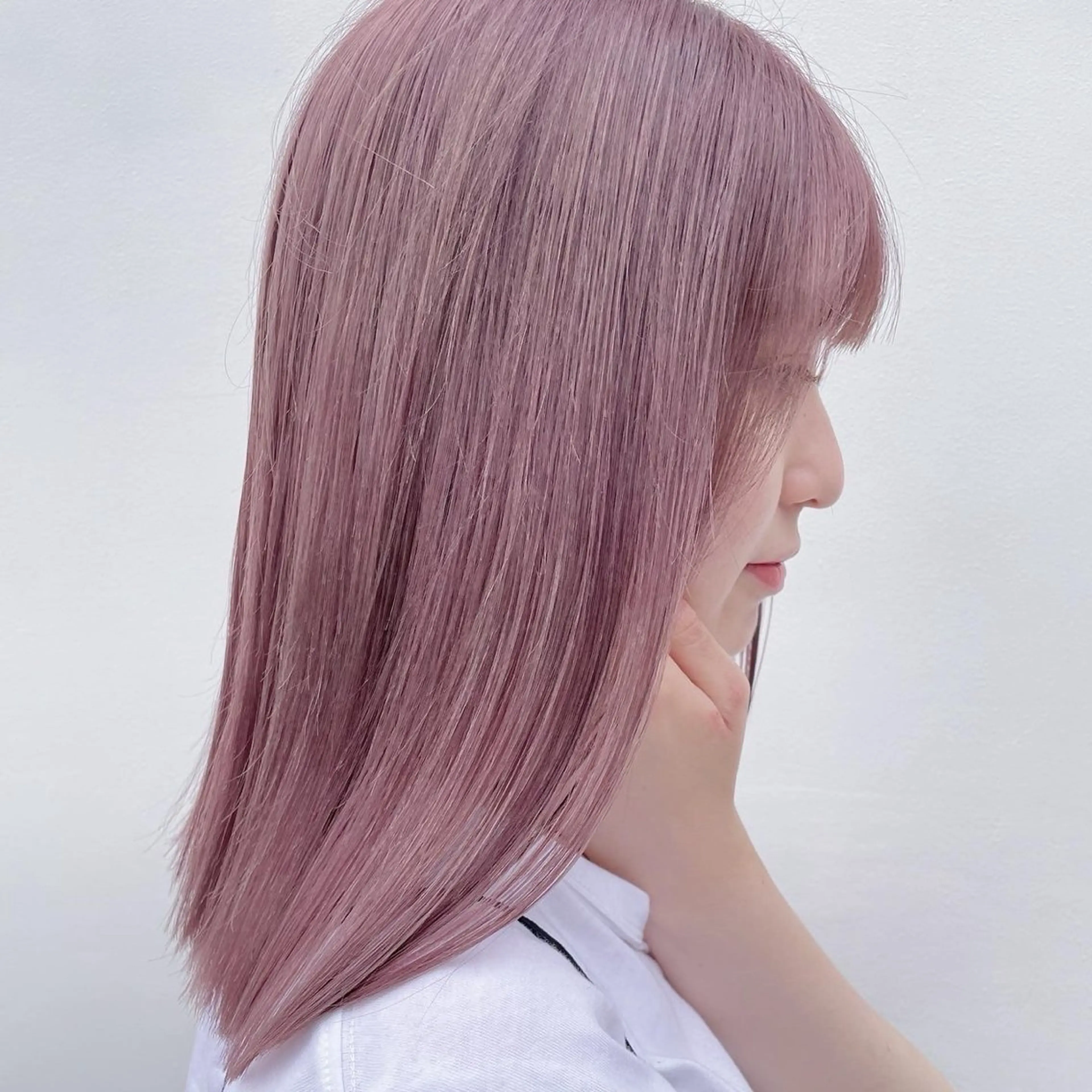 ミディアム カラー ヘアカラー トリートメント Gisel エリナのヘアスタイル