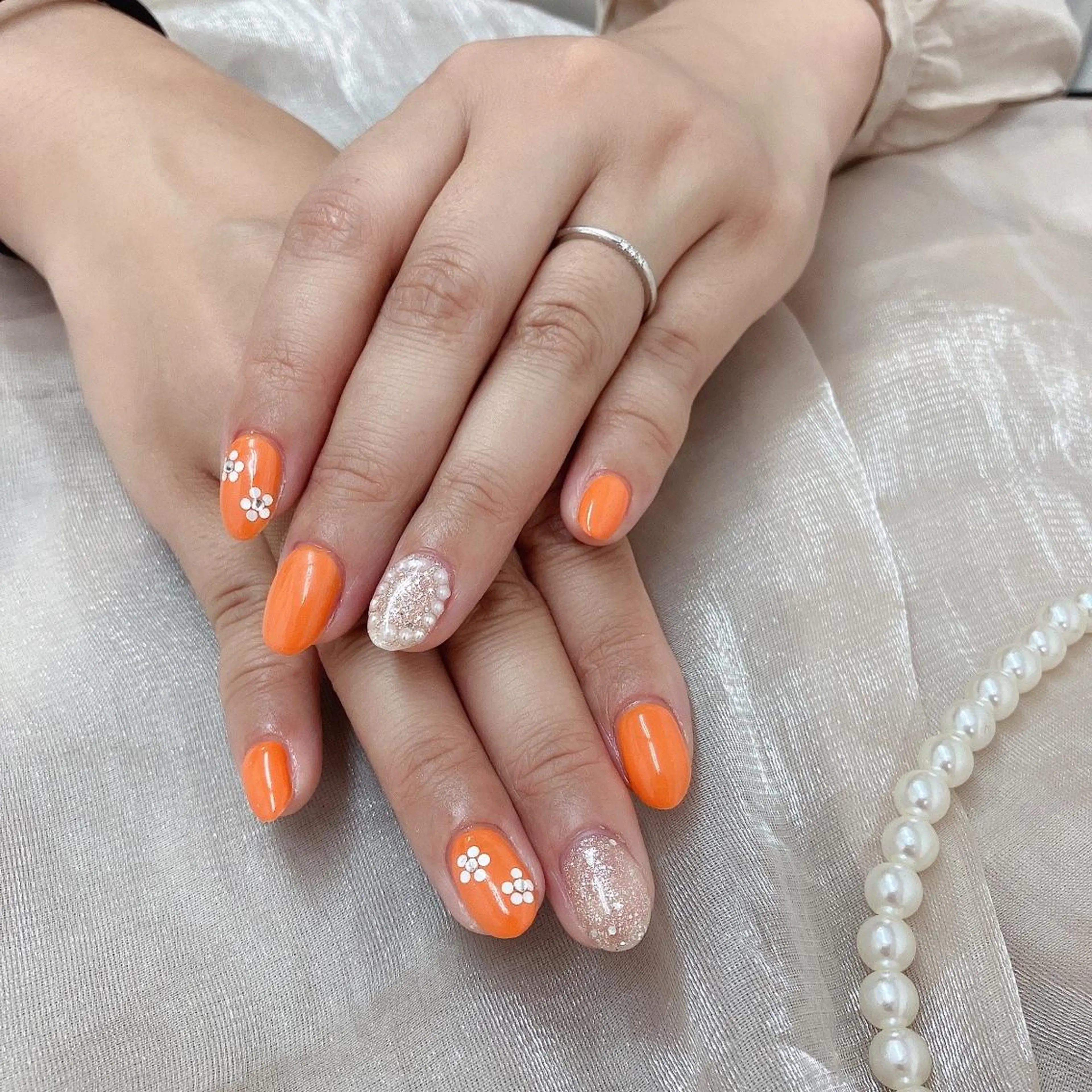 ネイル スカルプネイル ハンドネイル リ サのネイルデザイン