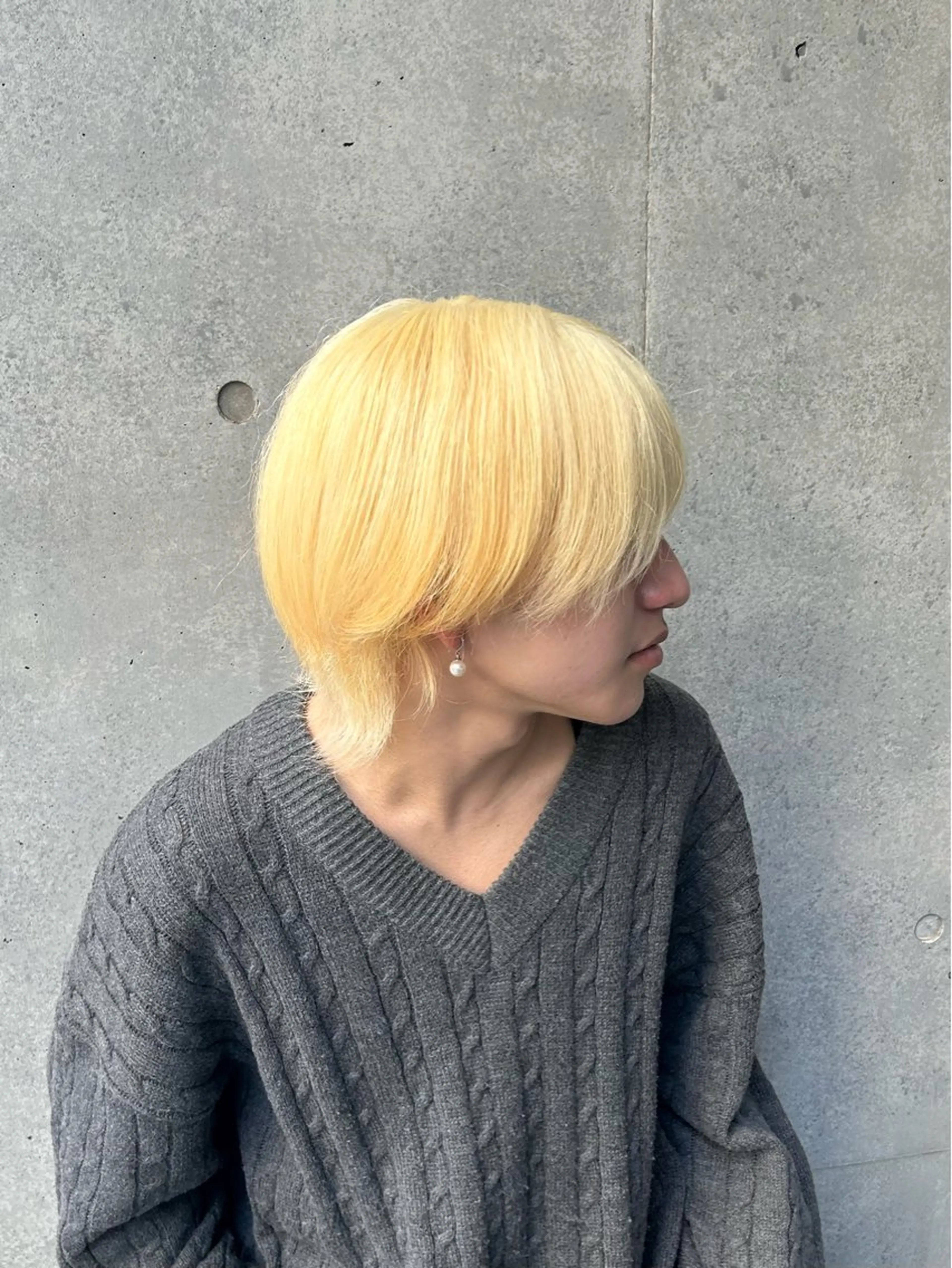ショート カラー メンズ ブロンド ヘアカラー ブリーチ特化 kira🥀のヘアスタイル