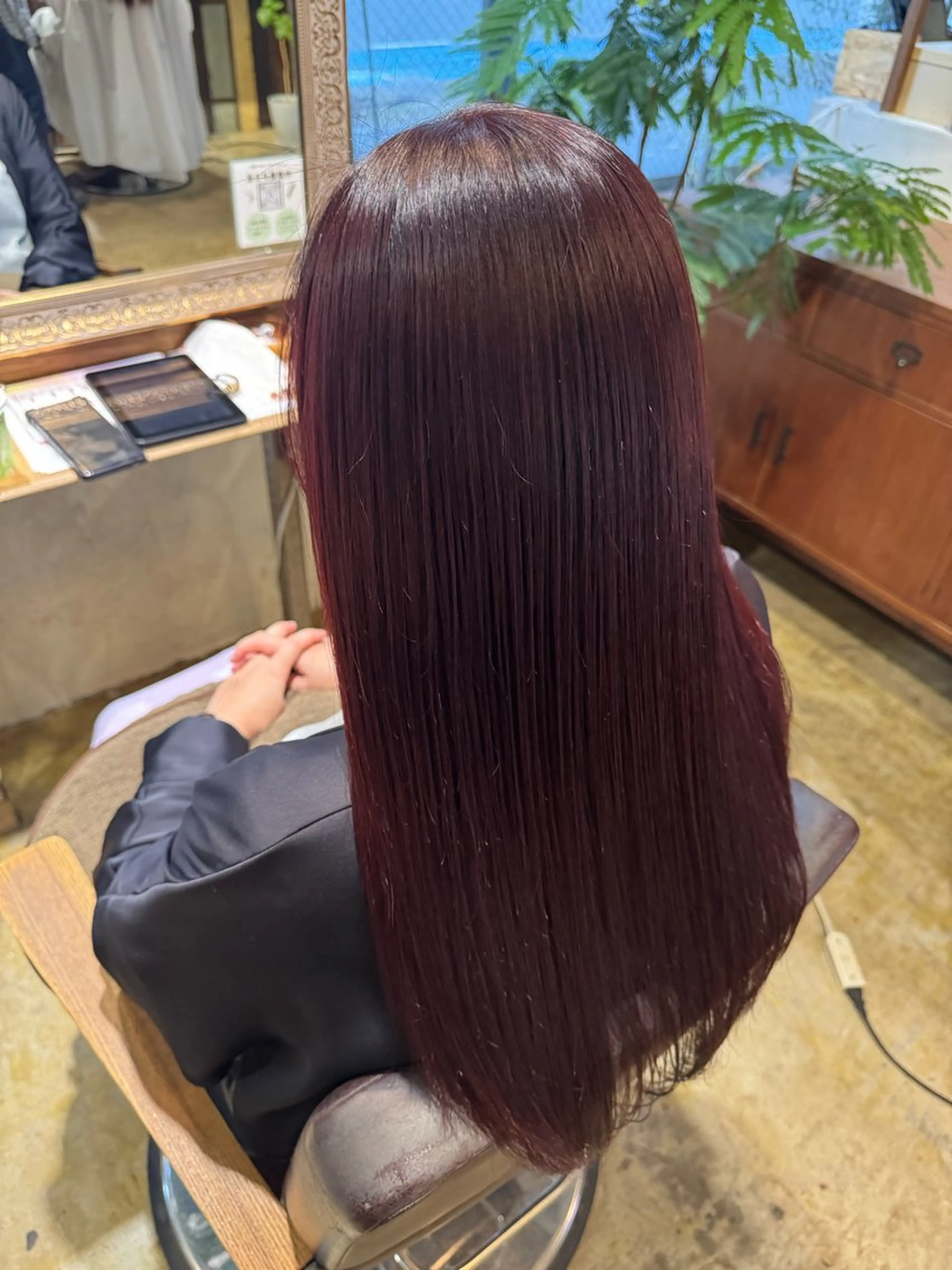 ロング 髪質改善 ヘアカラー トリートメント 横松 ゆかりのヘアスタイル