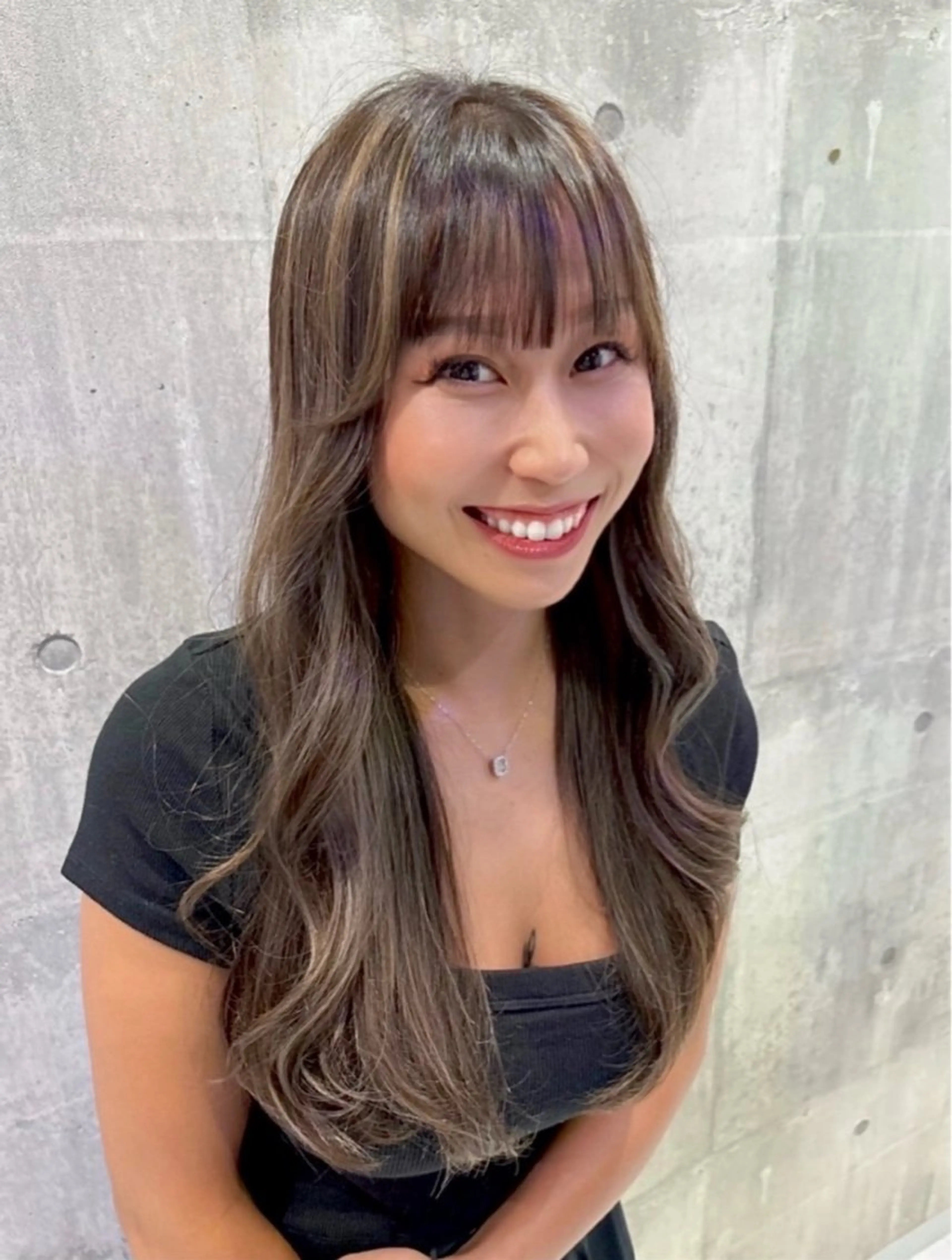 ロング 🍑🧋ハイトーン 暖色カラーlucaのヘアスタイル