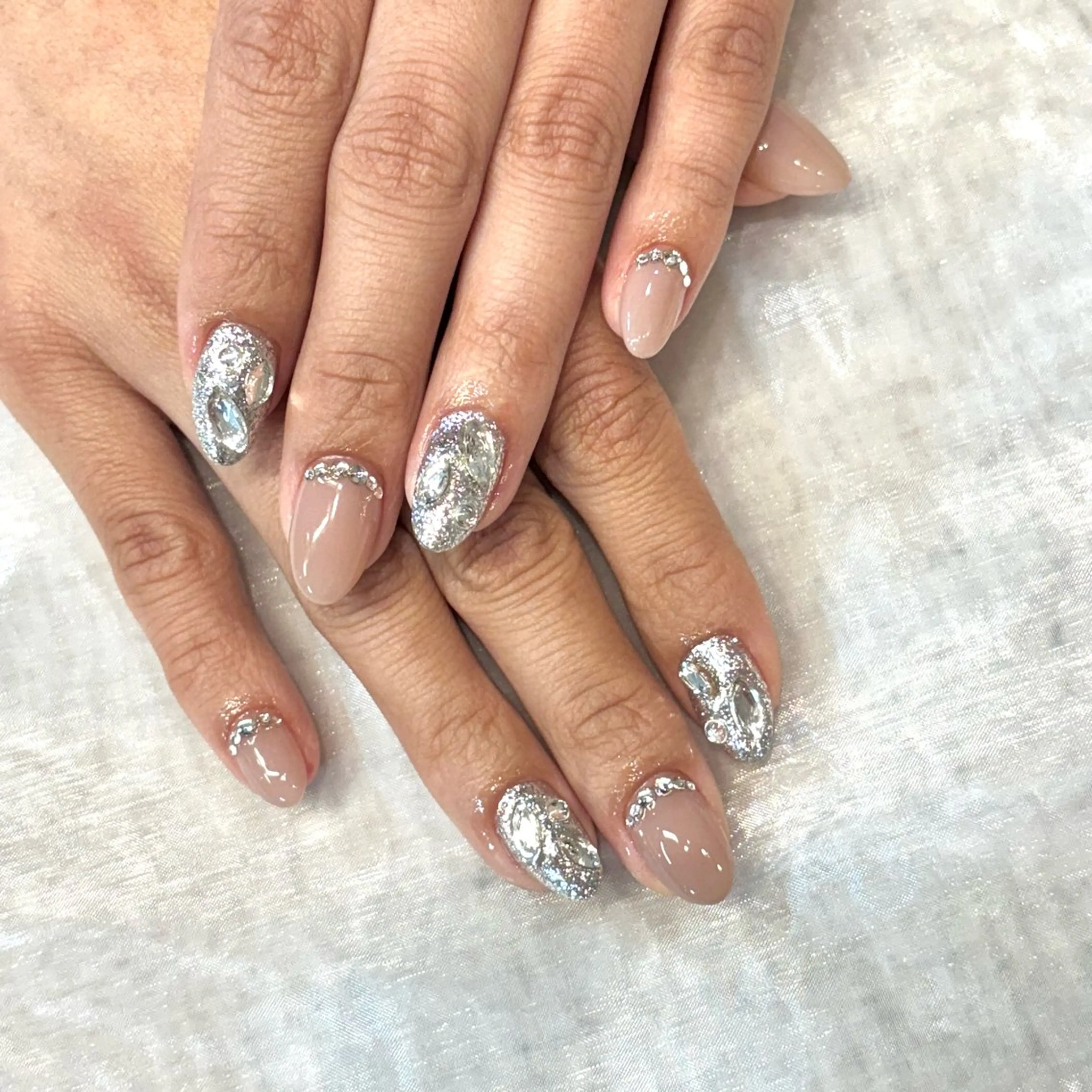 ネイル 長さ出し ロングネイル スカルプネイル ハンドネイル Chipie_ ayanoのネイルデザイン