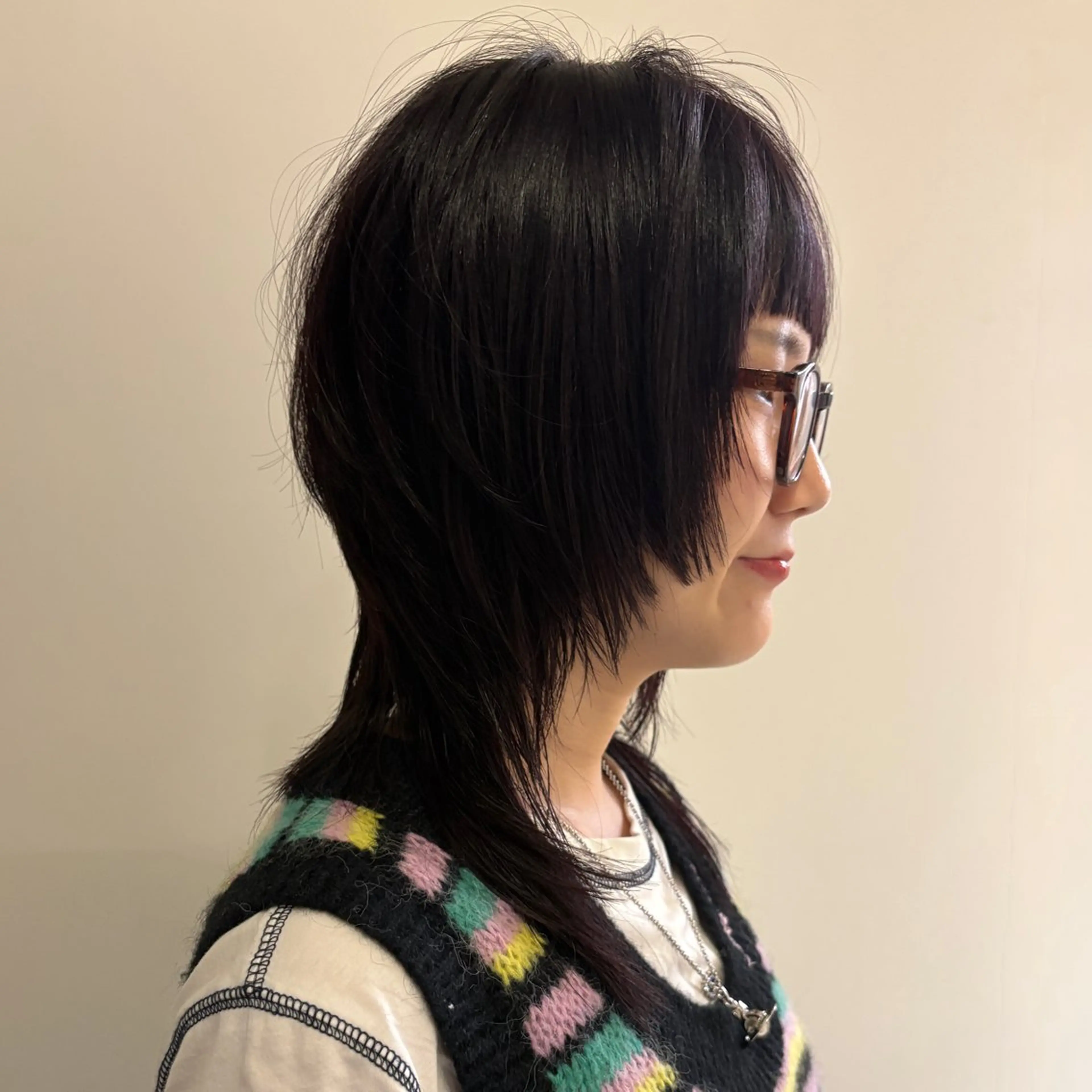 カット+カラー+ライトトリートメント #ワイドバング#ショートバング#ボブ#マッシュウルフの写真