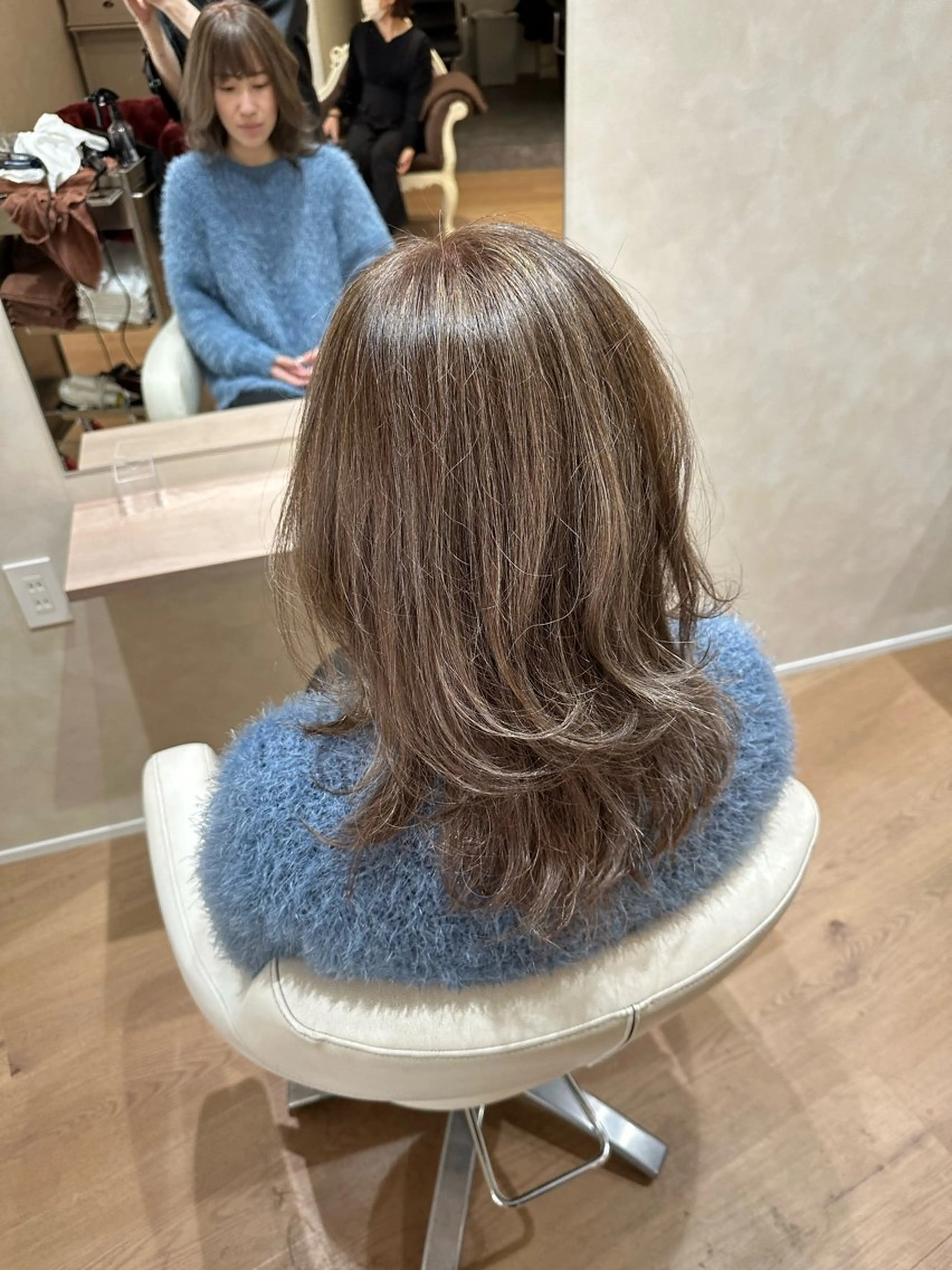 ミディアム ハイライト 雰囲気似合わせ/永田 汰伊智/艶カラー🫧のヘアスタイル