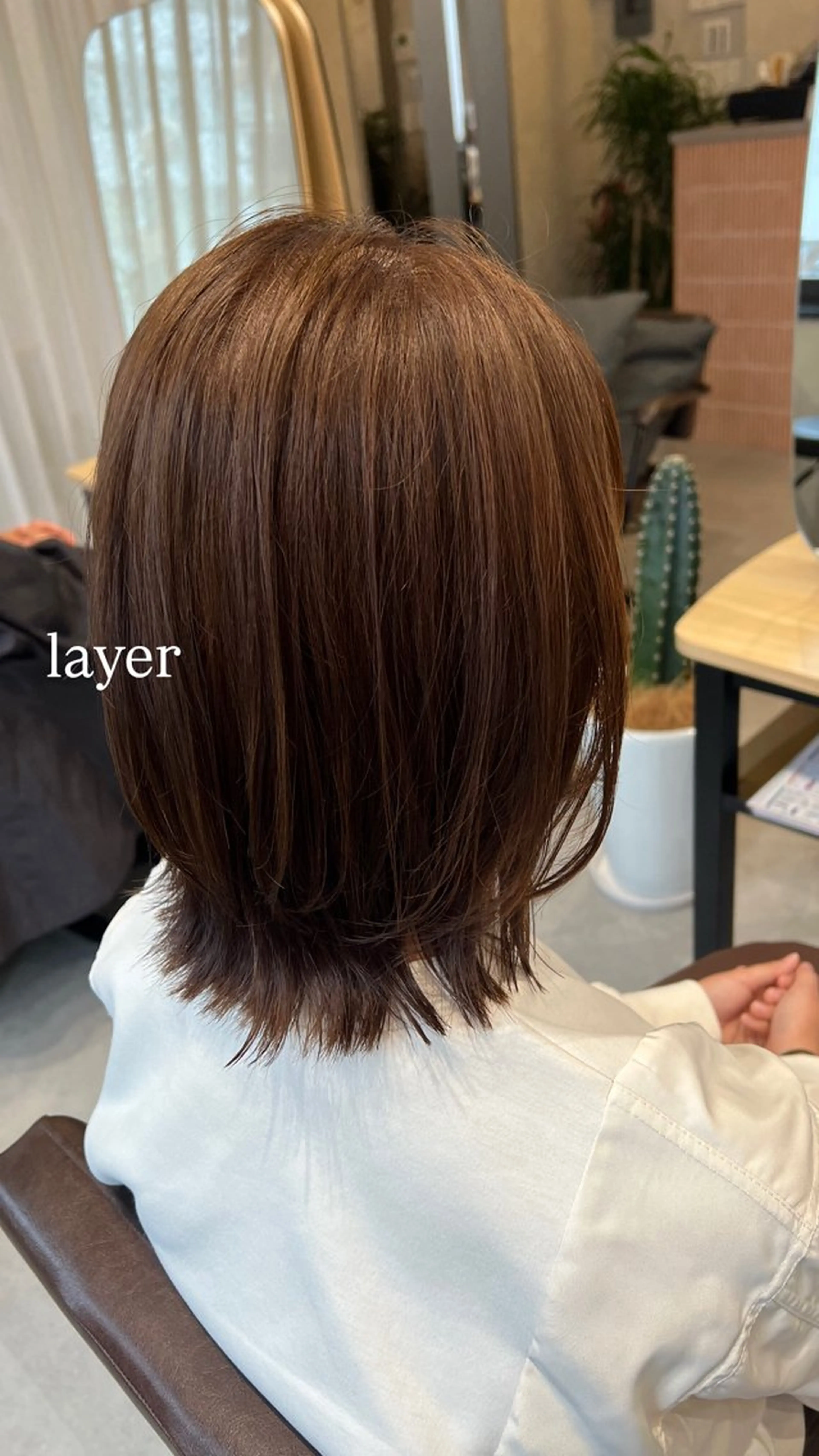 ショート カラー レイヤーカット カット ヘアカラー トリートメント 梅田/顔周りカット /ボブ/RINKAのヘアスタイル