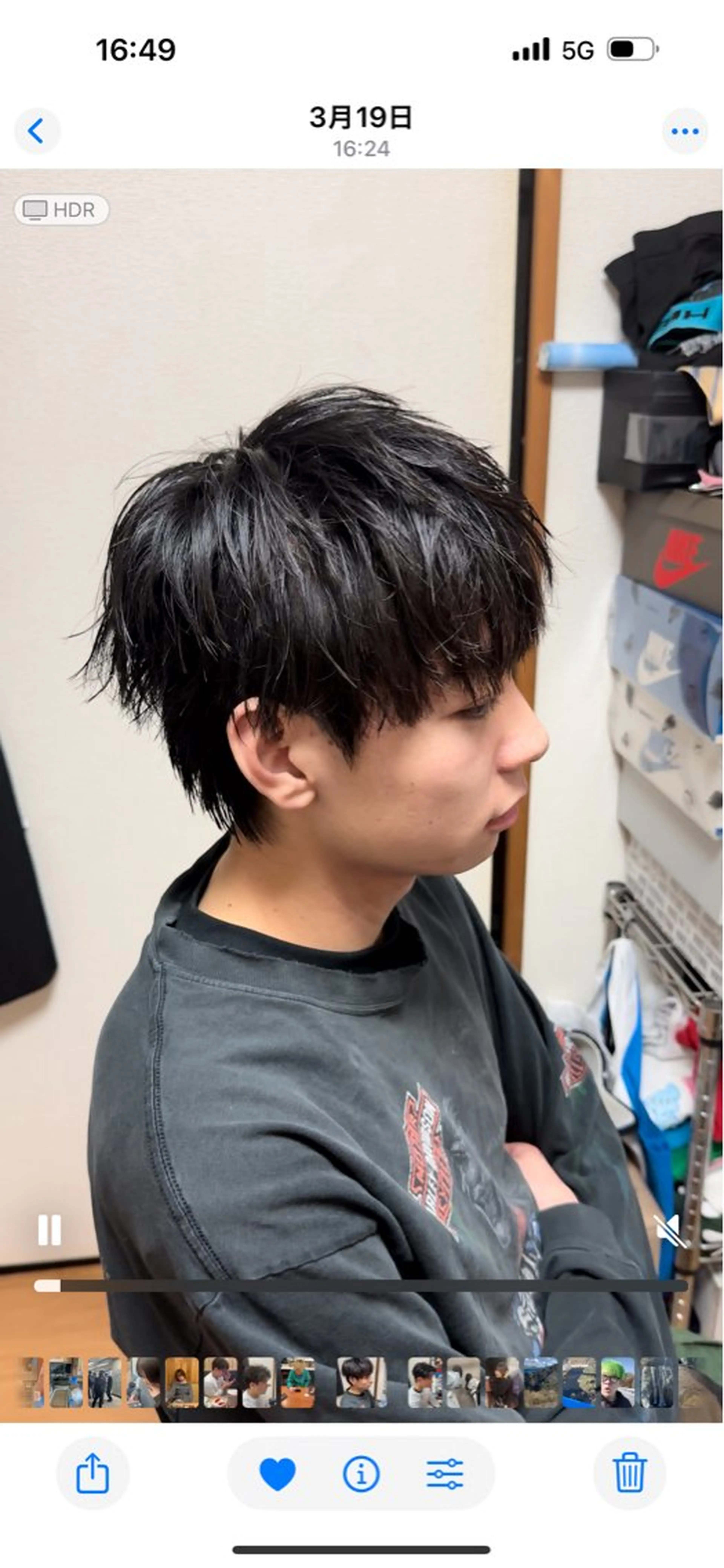 ショート メンズ カット トリートメント ヘアセット ネモ ユウのヘアスタイル