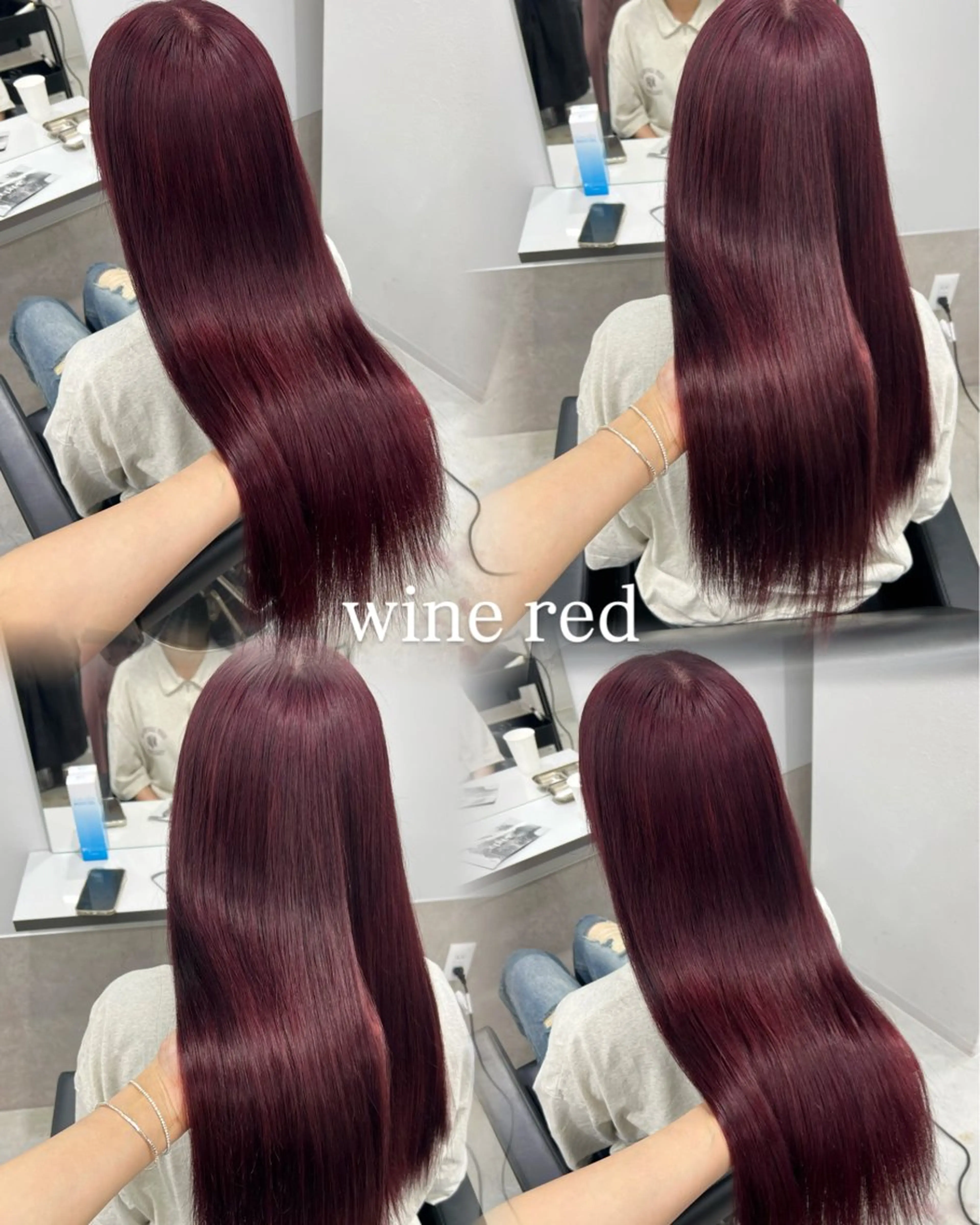 ロング カット ヘアカラー トリートメント maya レイヤーカットのヘアスタイル