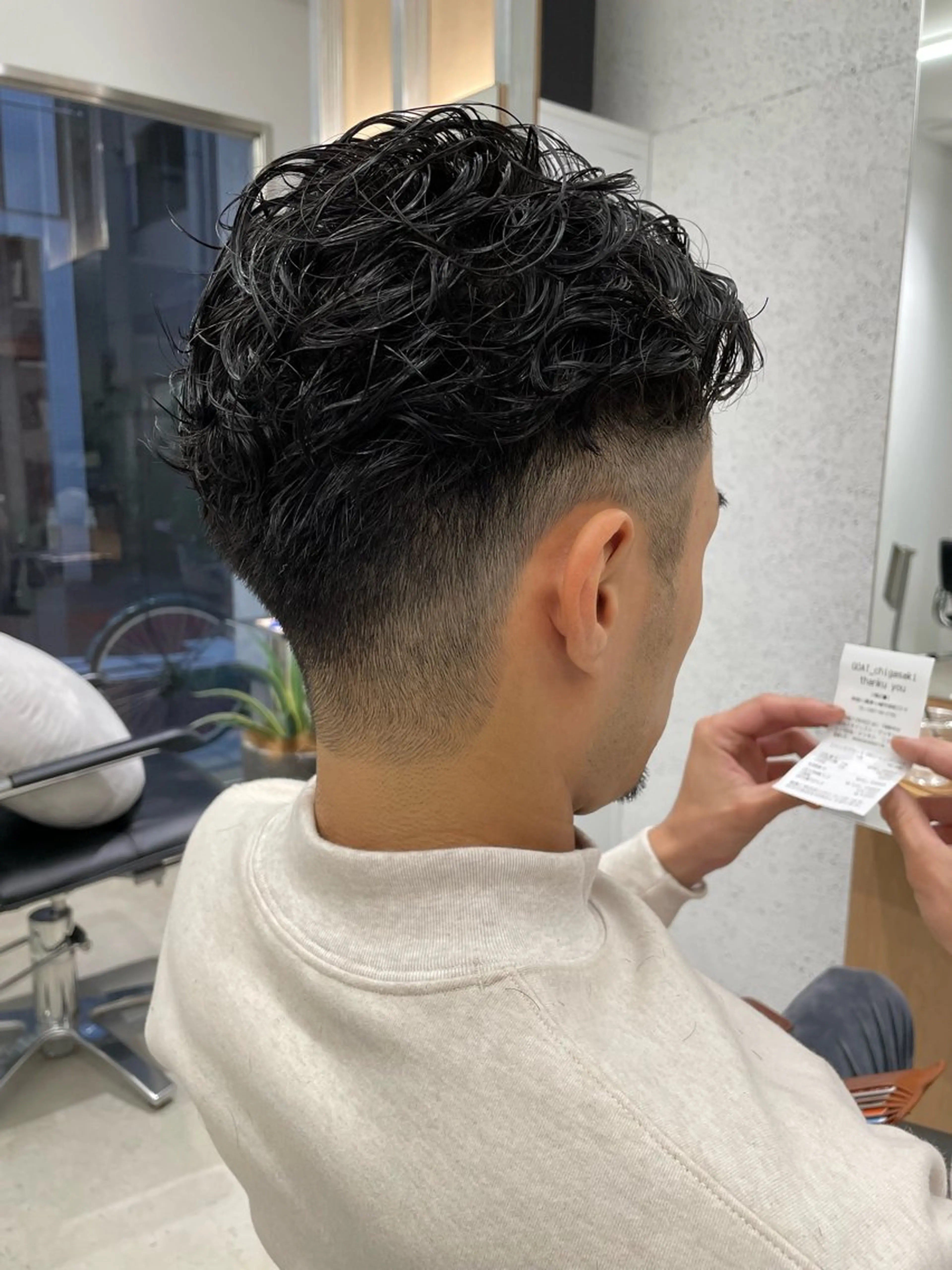 ショート パーマ メンズ カット パーマ 髪質改善/茅ヶ崎 マツモト リョウのヘアスタイル