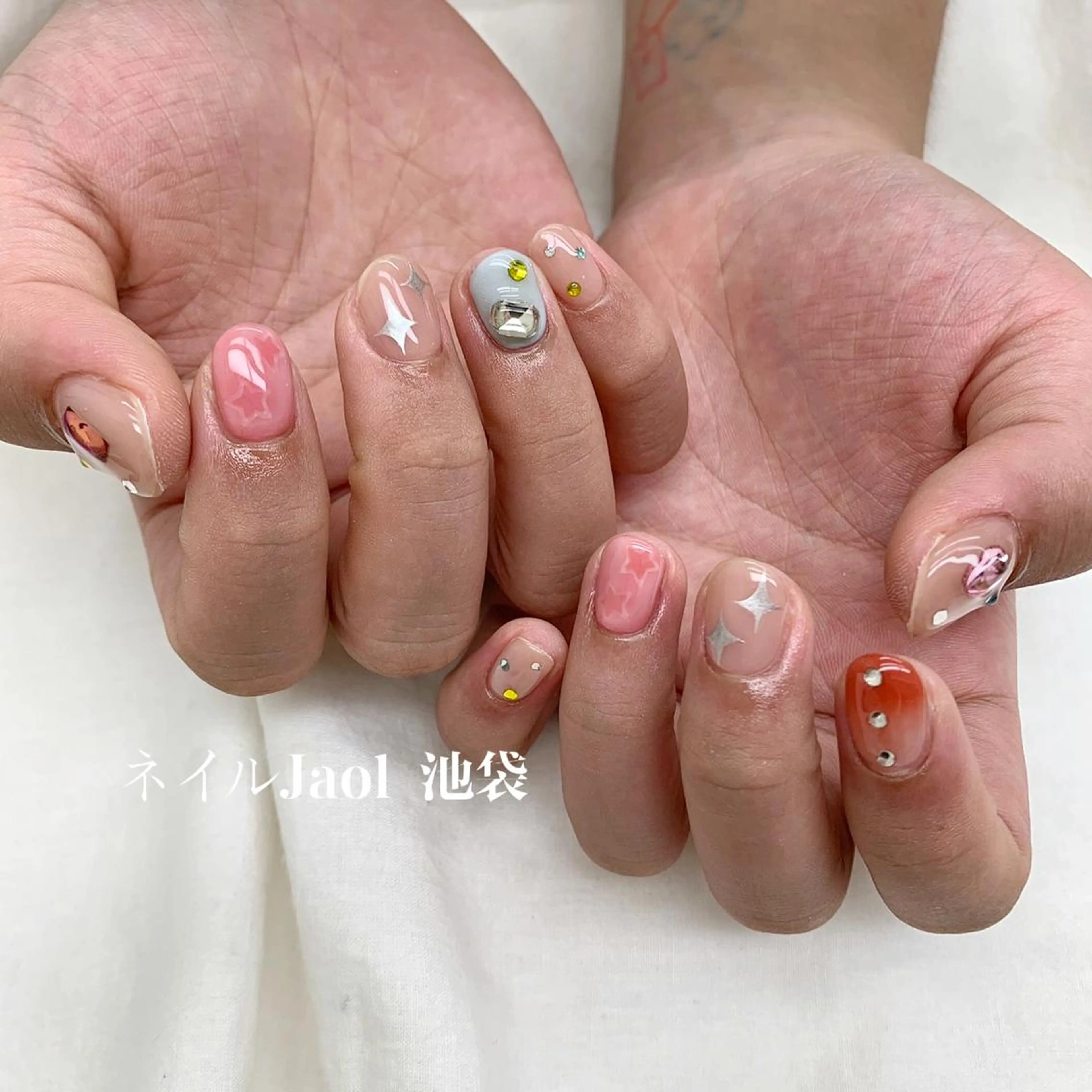 ミディアム nail jaol池袋店所属・ネイルJaol 池袋のネイルデザイン