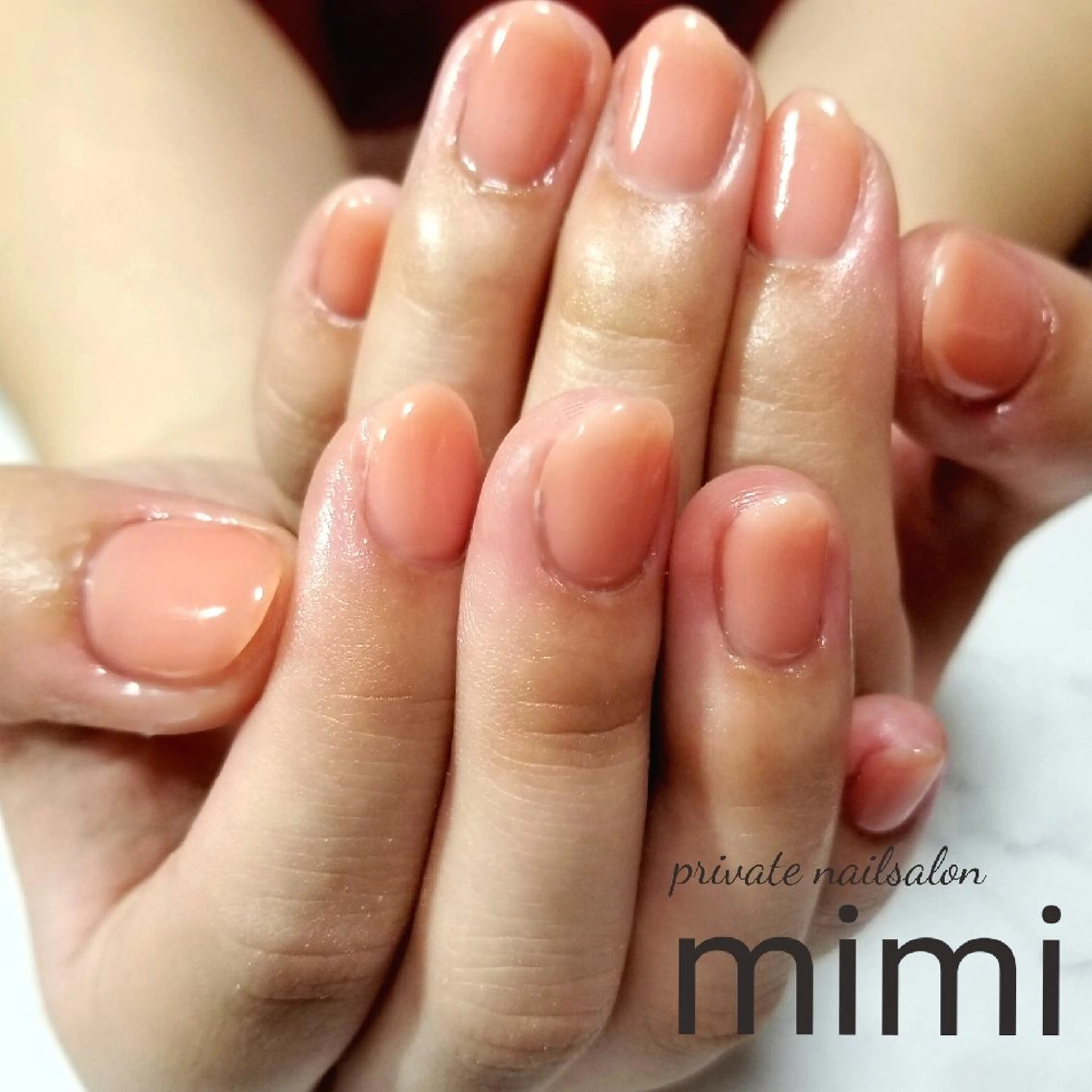 ネイル ピンク ハンドネイル 博多ネイル ｍｉｍｉのネイルデザイン