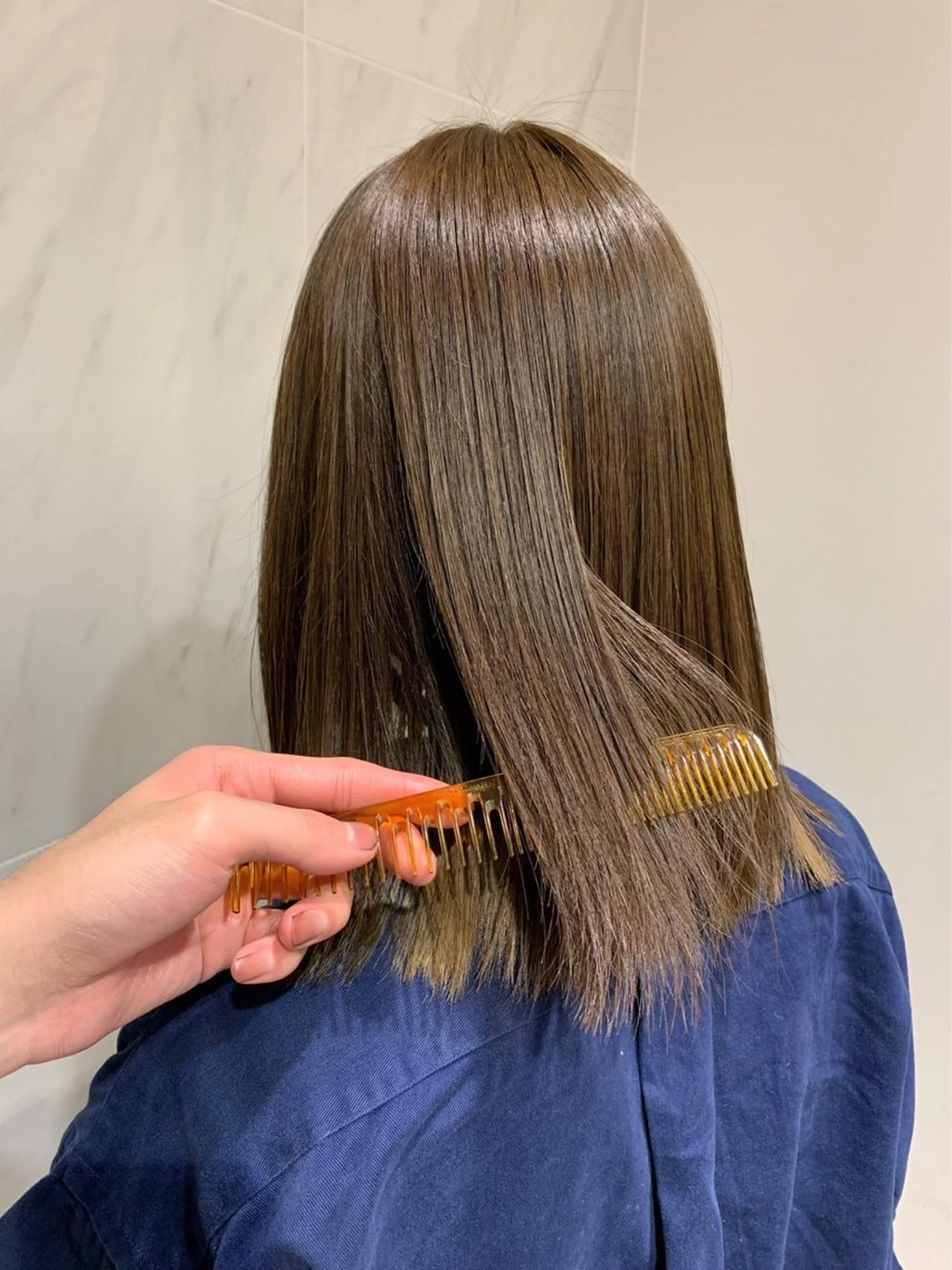 ミディアム カラー 透明感カラー 🪞yuuのヘアスタイル